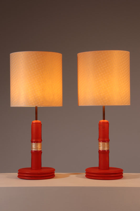 Stunning Set of Two 1960s French Lamp Bases