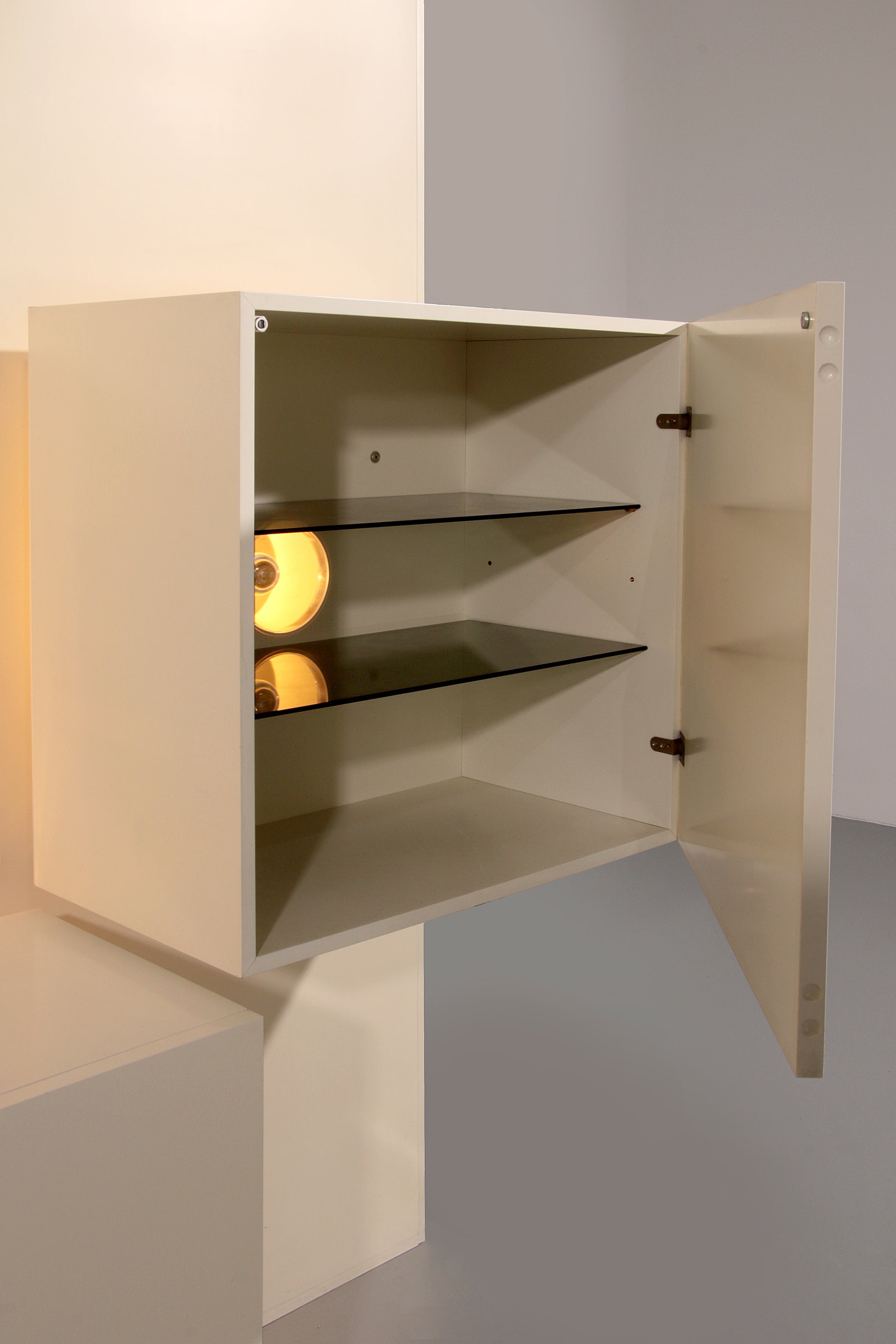 Mid-Century Lighting Wall Unit by Roberto Monsani for Acerbis, 1970s