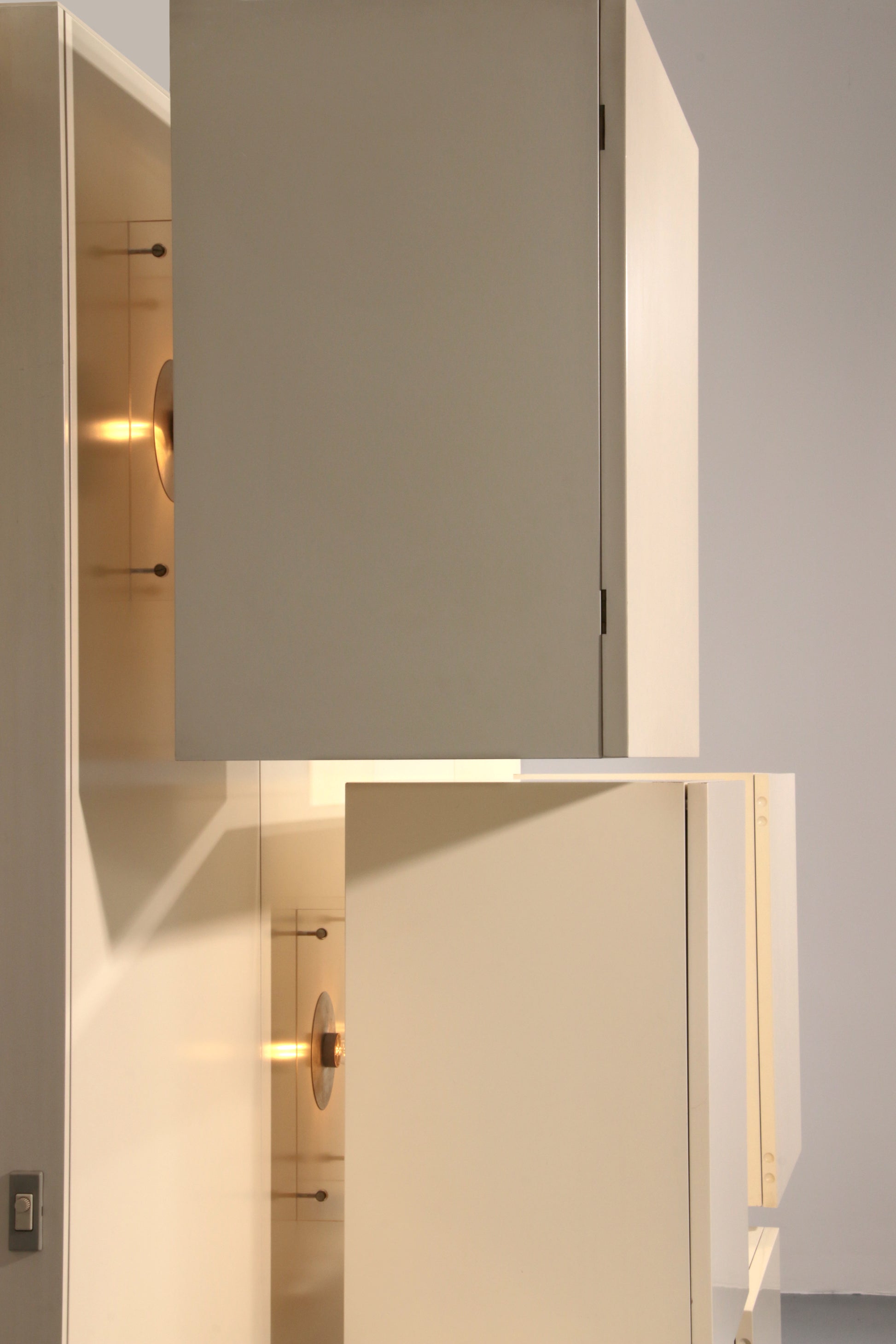 Mid-Century Lighting Wall Unit by Roberto Monsani for Acerbis, 1970s