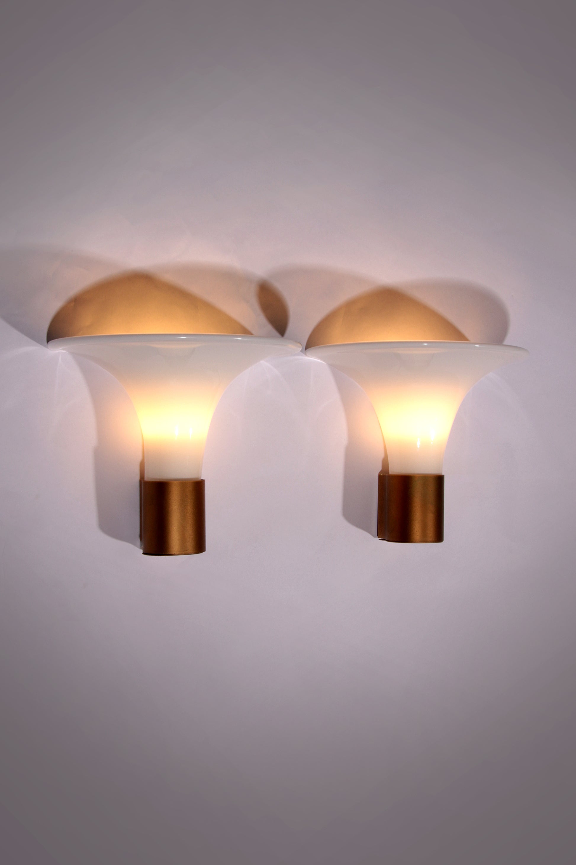 Mandarin Wall Lamp by Michael Bang for Holmegaard, 1980s