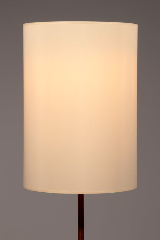 Temde Teak & Metal Floor Lamp with New Custom Shade – 1960s Elegance