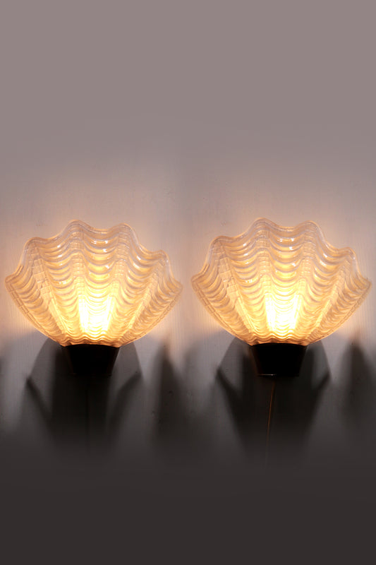 Midcentury Modern ASEA Wall Lamps "Coquille" 1950s, Sweden