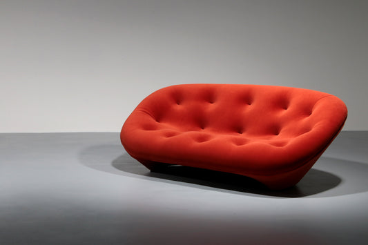 Ligne Roset in Rusty Orange Velvet model Ploum France