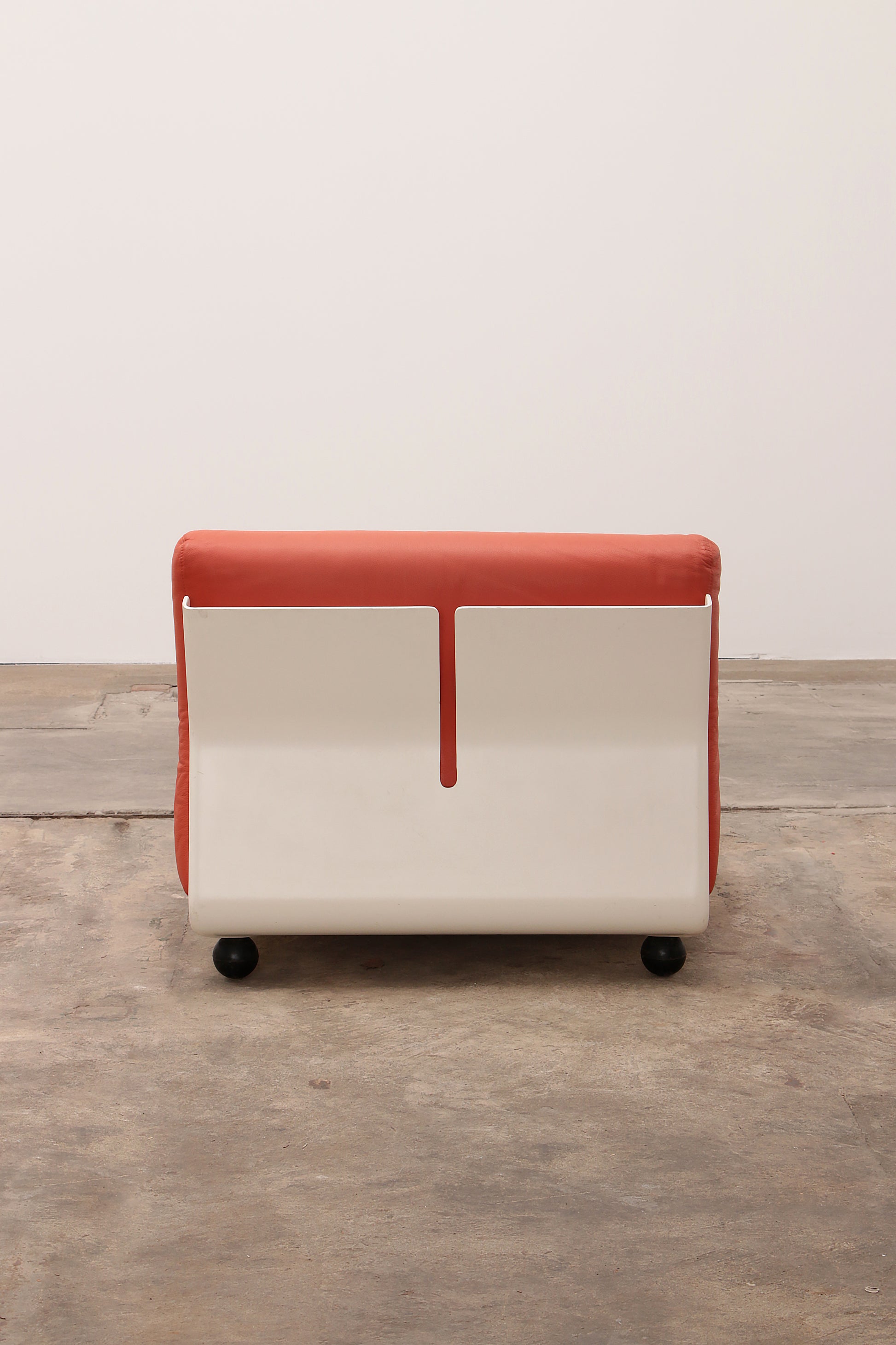 Mario Bellini Amanta modulaire bank in oranje leer voor C&B Italië, jaren 60