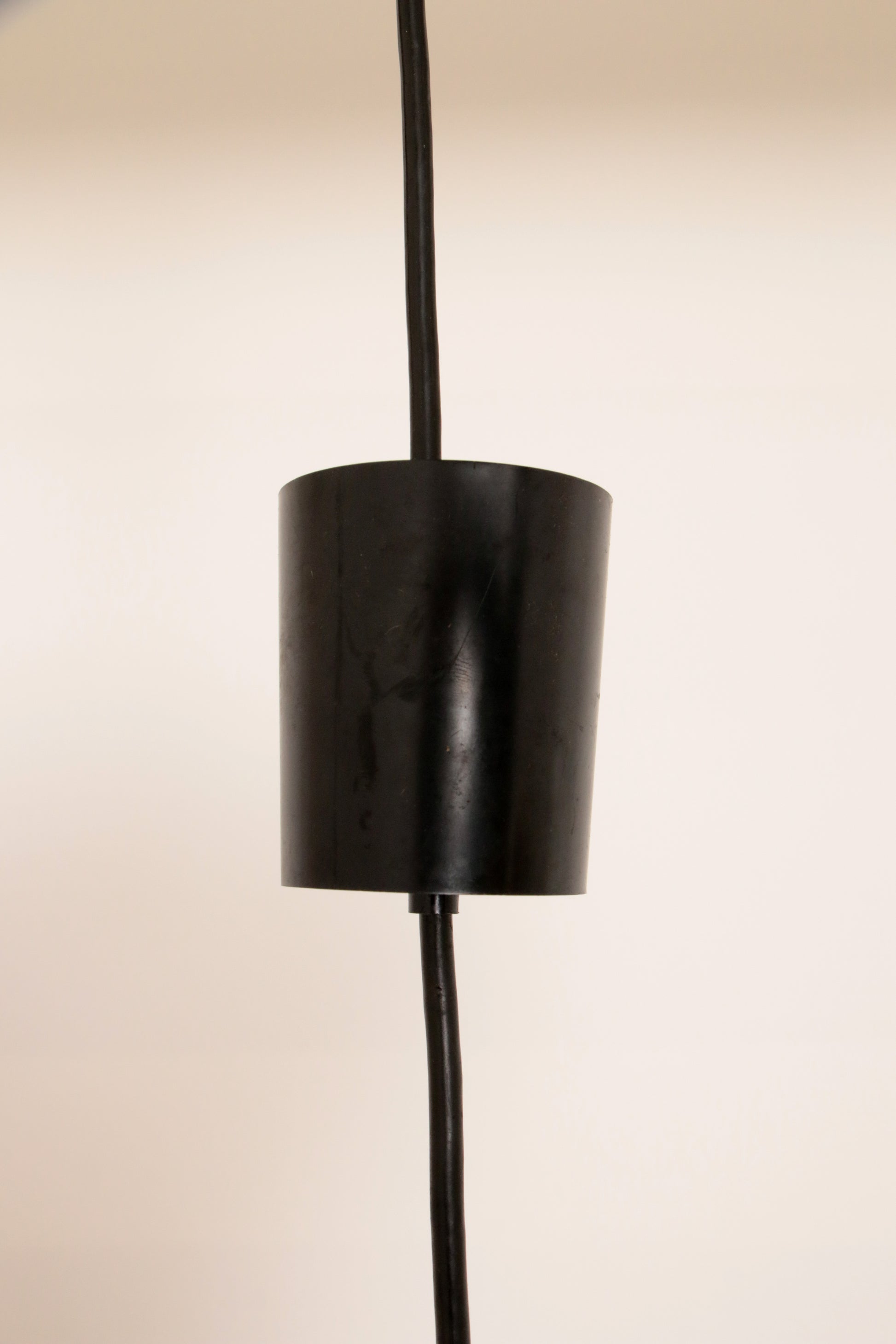 Vintage Oranje Glazen Hanglamp Van Peill En Putzler 1960