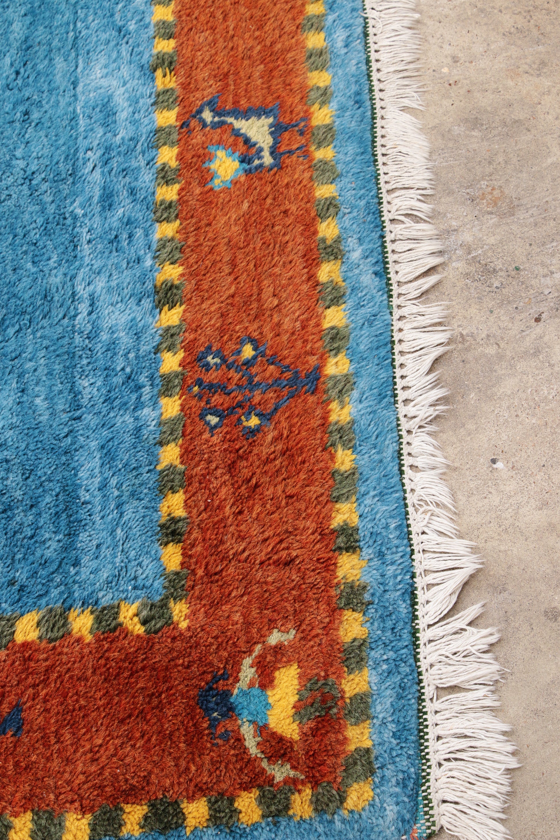 Perzisch Vloerkleed Gabbeh handgeknoopt met wol,1980
