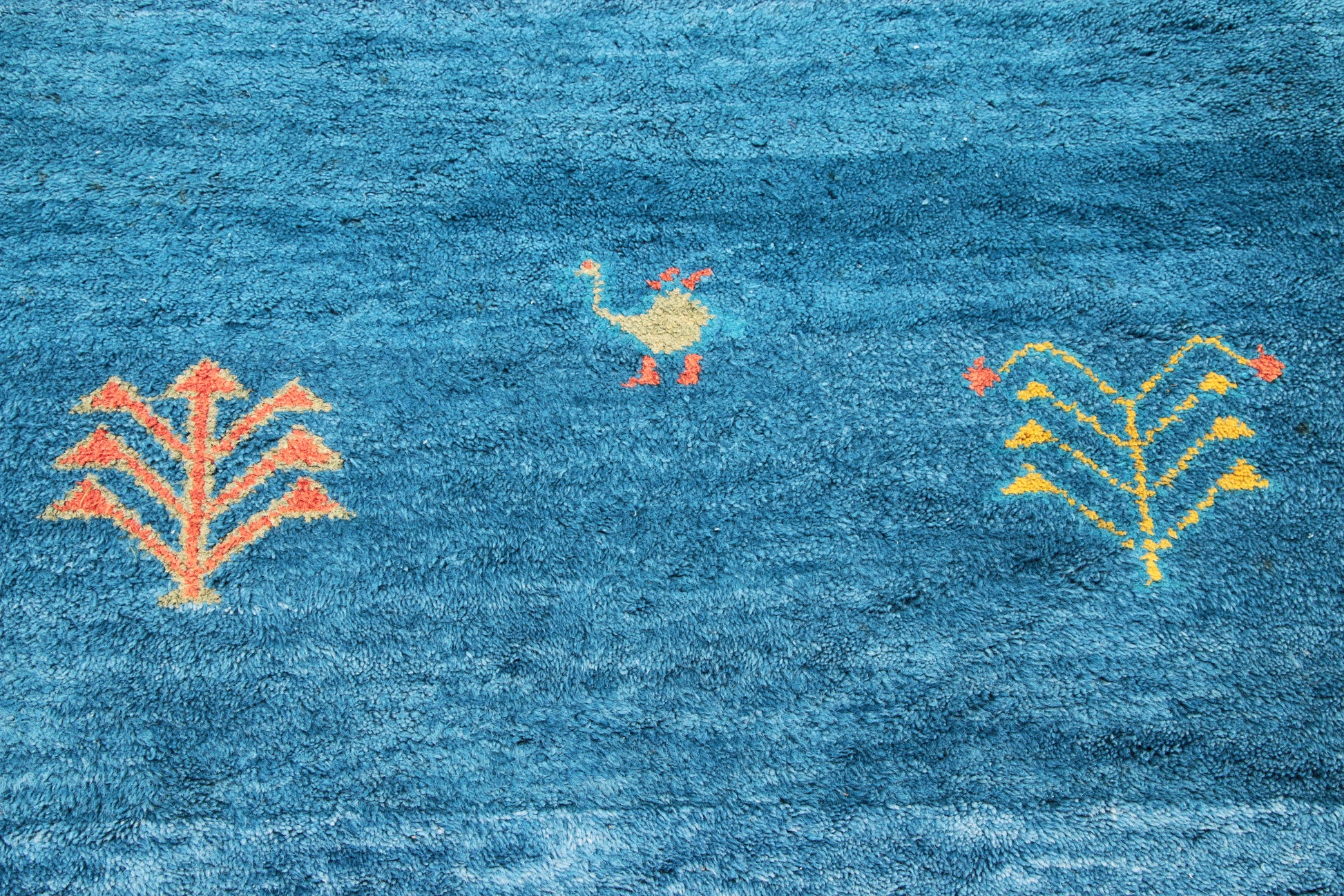 Perzisch Vloerkleed Gabbeh handgeknoopt met wol,1980