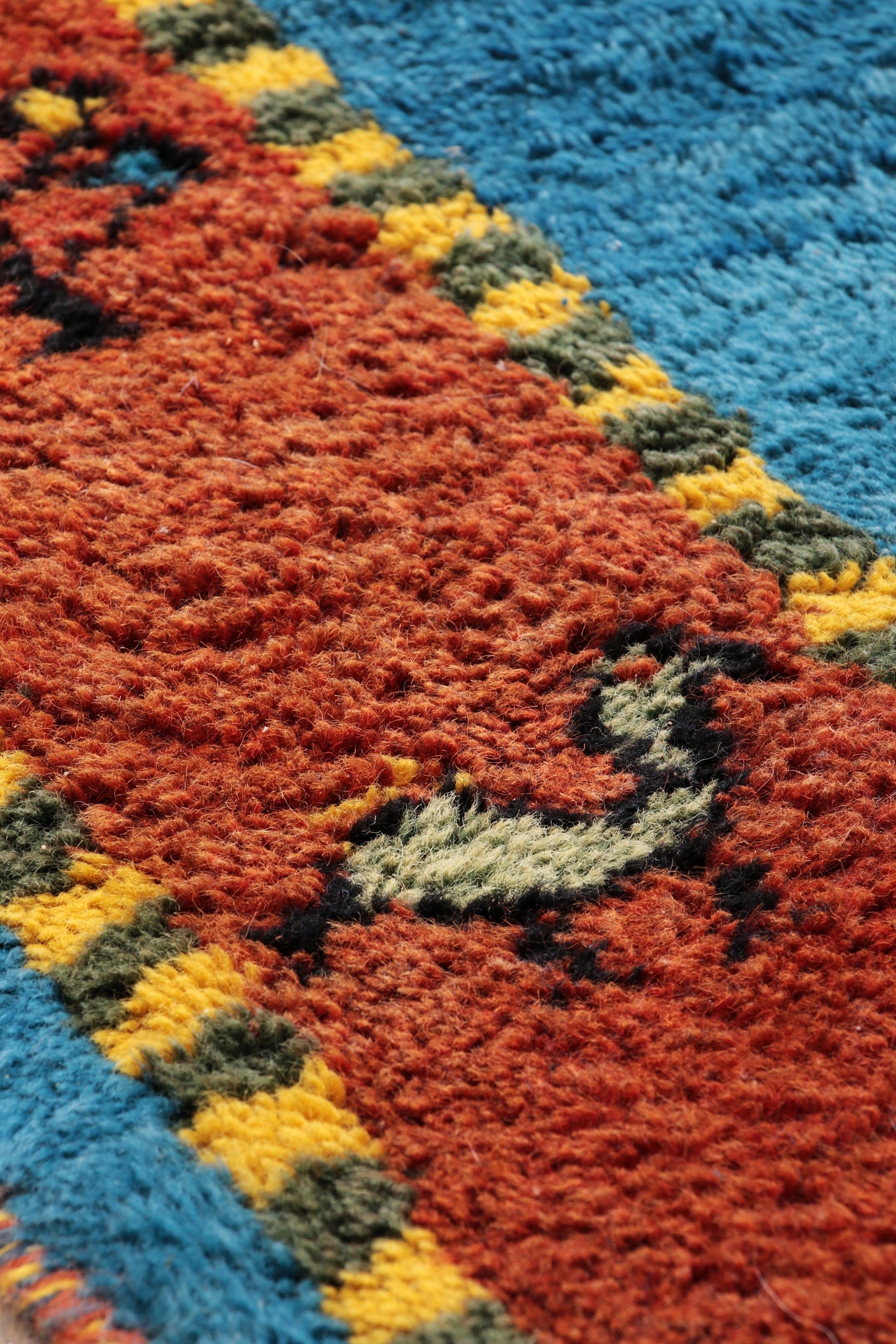 Perzisch Vloerkleed Gabbeh handgeknoopt met wol,1980