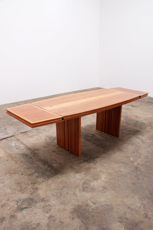 Grote eettafel of vergadertafel in de stijl van Pierre Chapo,1960 Frankrijk