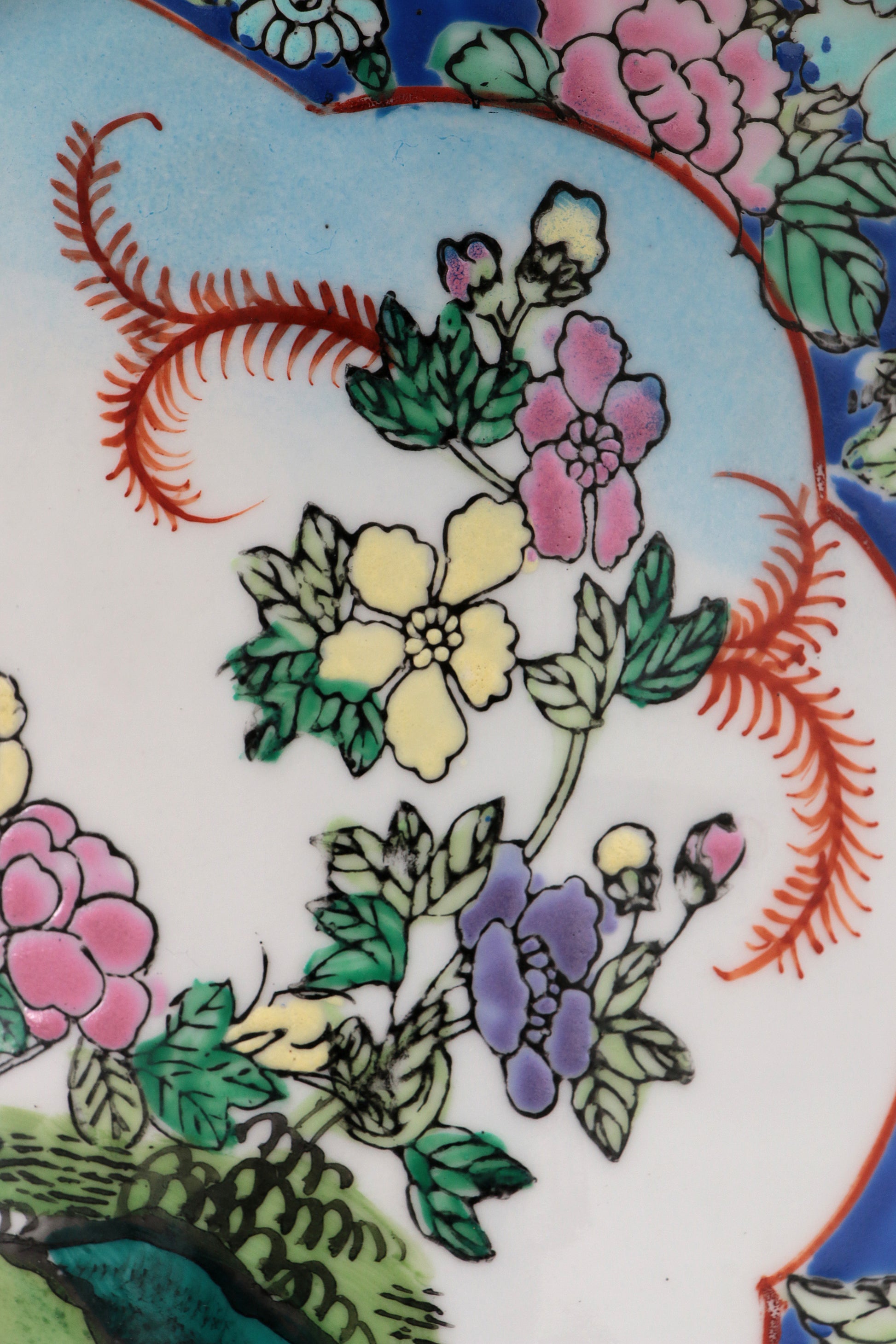 Oude Chinese Keramiek Hand geschilderde Vaas, 1920