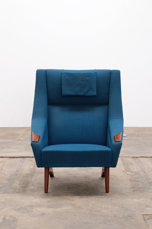 Relaxstoel Folke Ohlsson gemaakt door Fritz Hansen voorkant