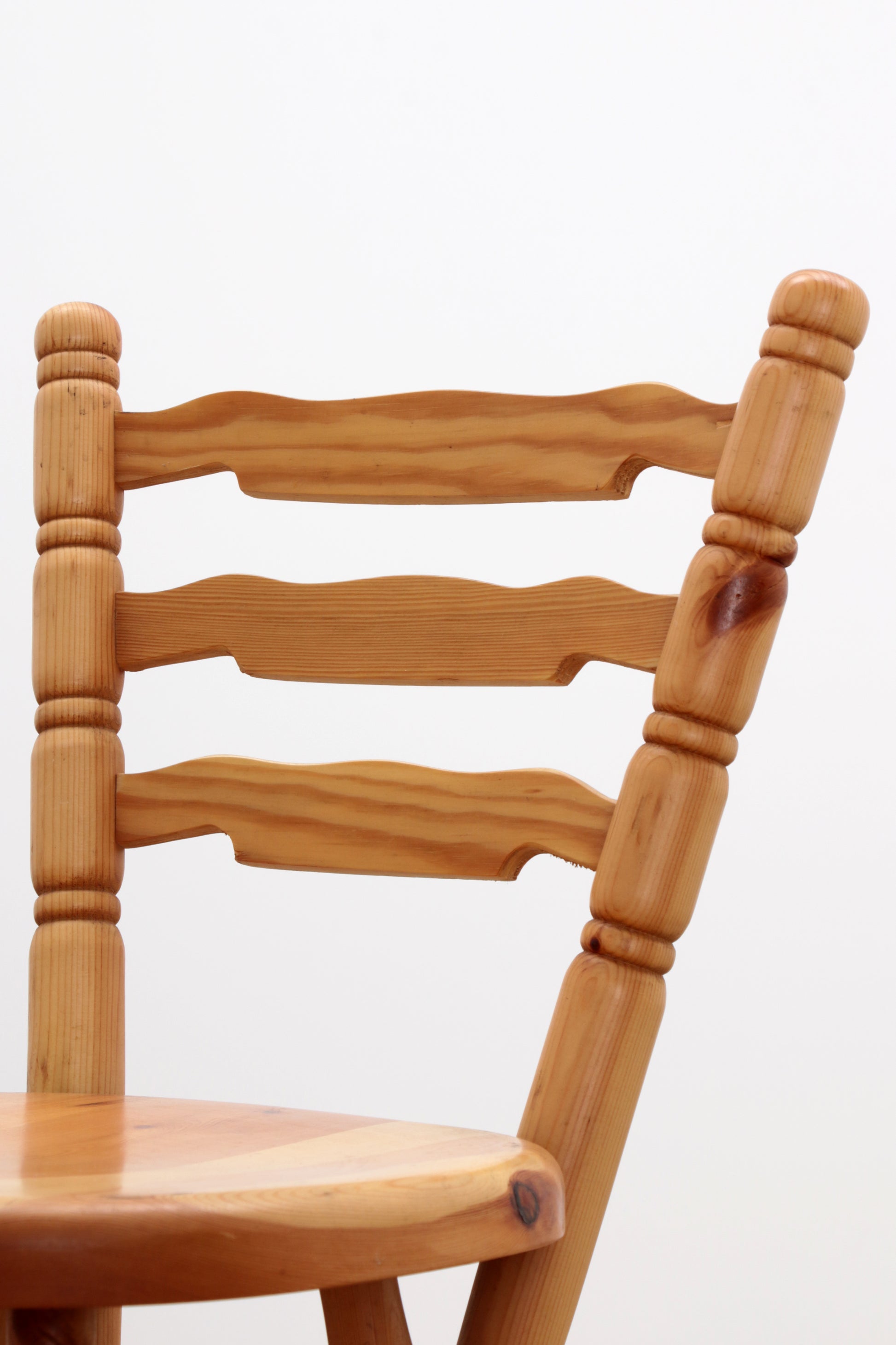 Mid-Century Houten  Bar met 3 Barstoelen Brutalistische stijl jaren70s.