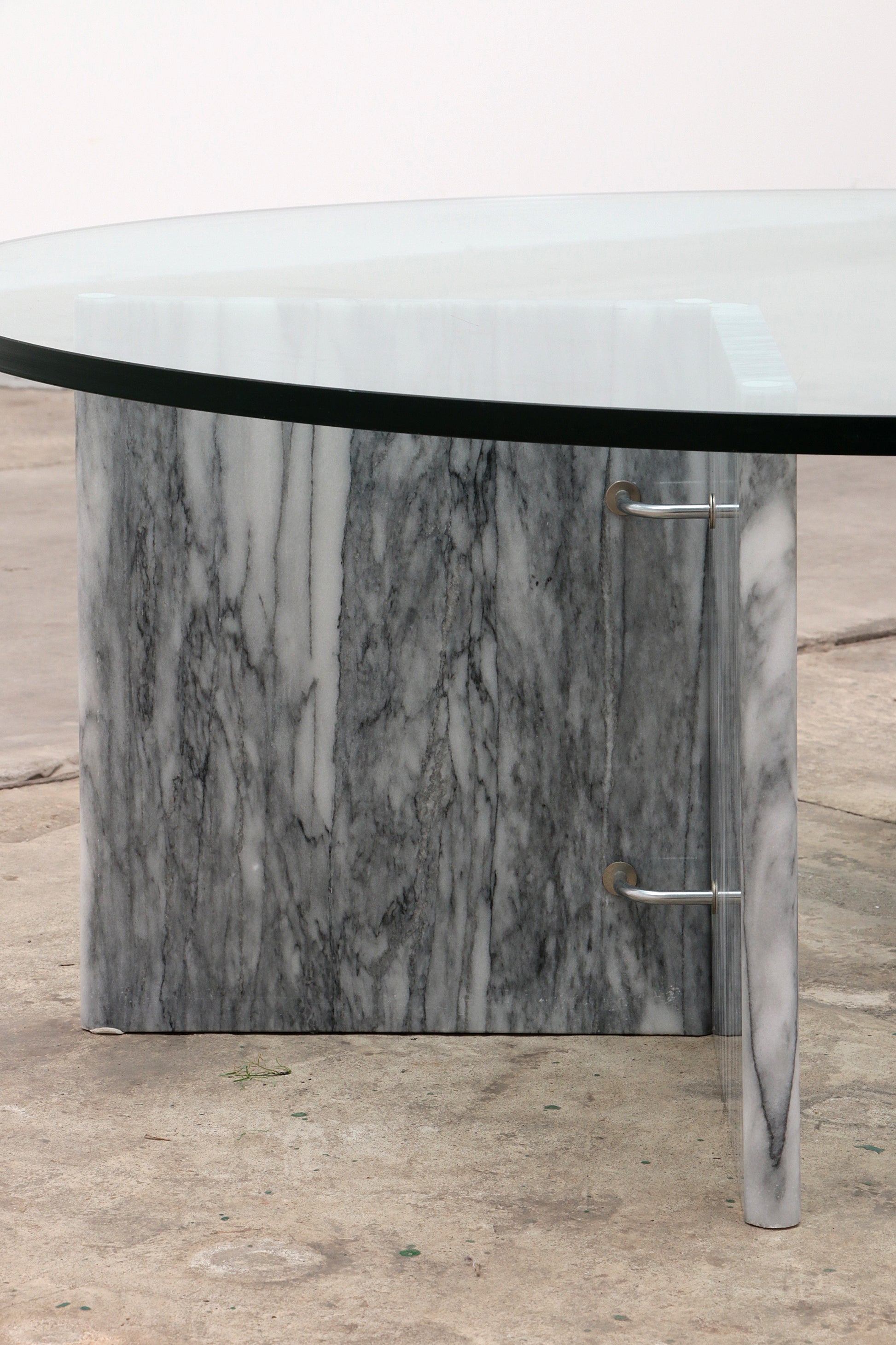 Vintage Design Italiaanse marmeren vintage salontafel,1970 Italie