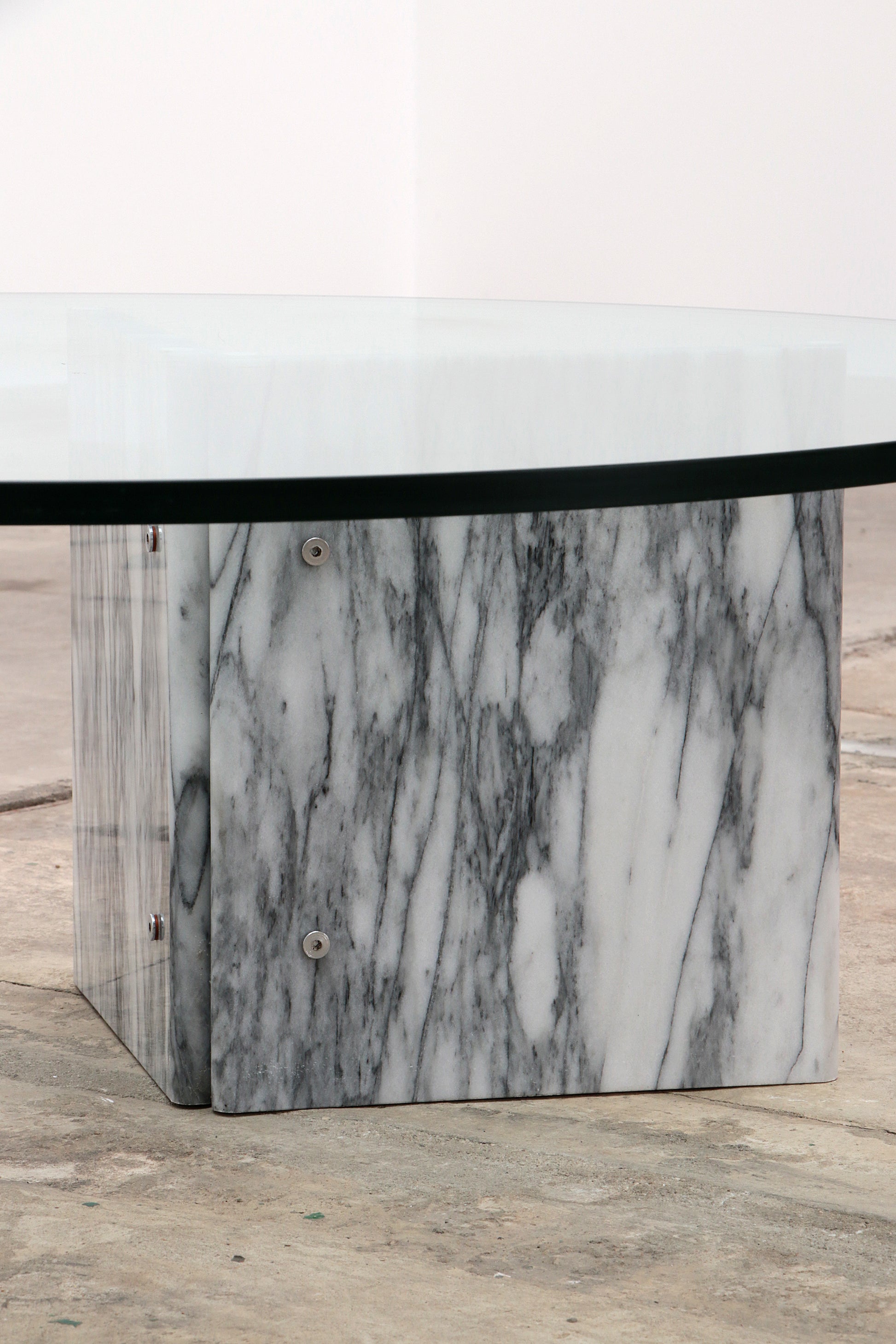 Vintage Design Italiaanse marmeren vintage salontafel,1970 Italie