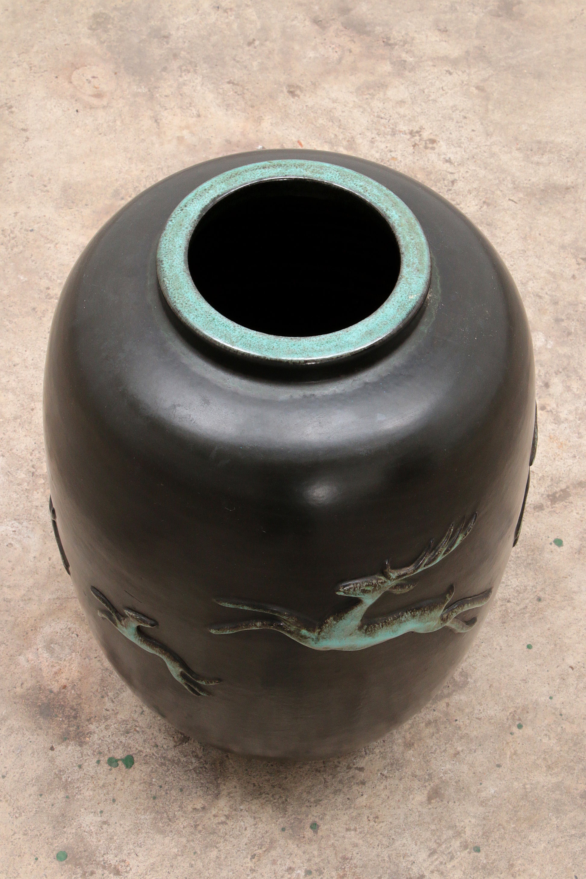 Grote Vintage Vaas ontwerp van Ugo Zaccagnini,1950 Italy