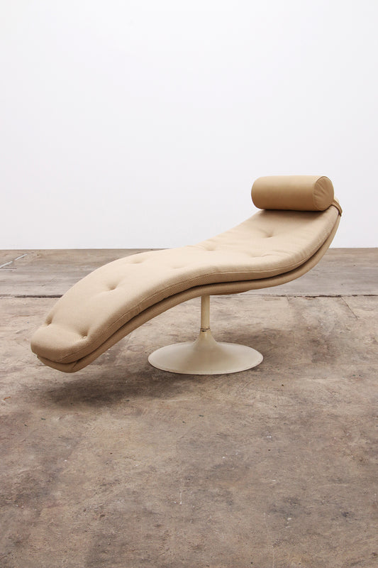 Vintage 60s Lounge Chair with Modern Upholstery