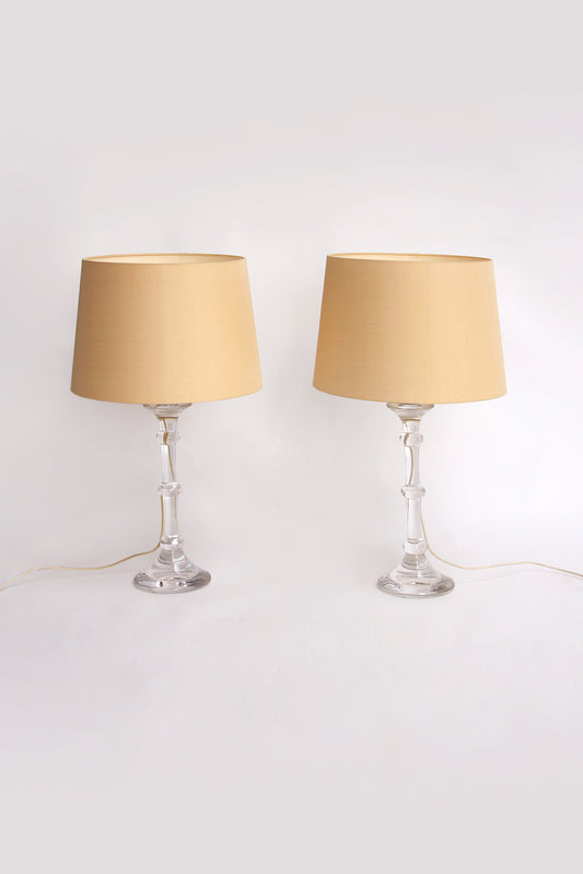 Mondgeblazen Designlampenset met Crème Lampenkappen van Ingo Maurer