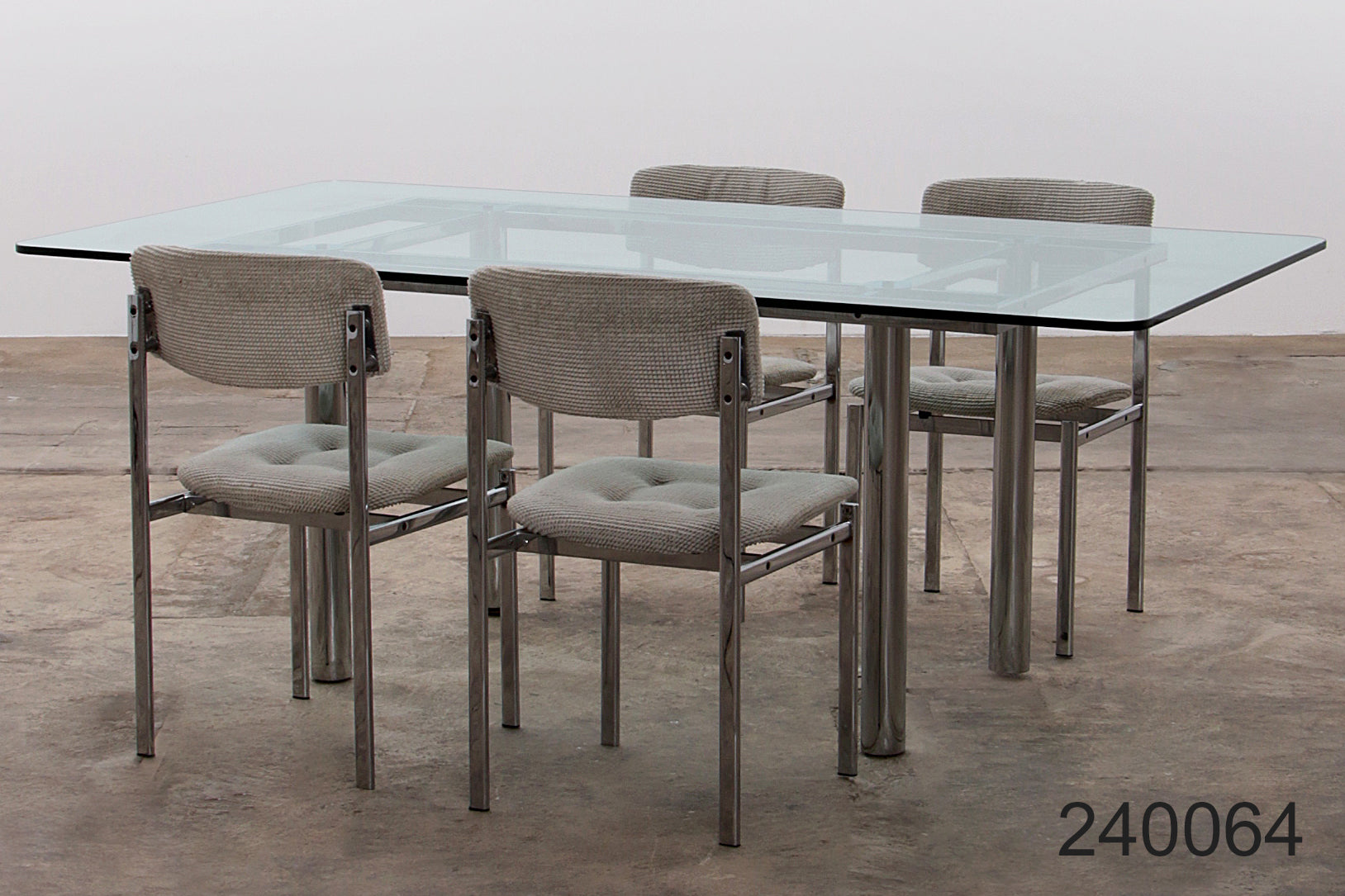Rechthoekige Eettafel "Andrè" met Stoelen - Designklassieker uit de Jaren 60