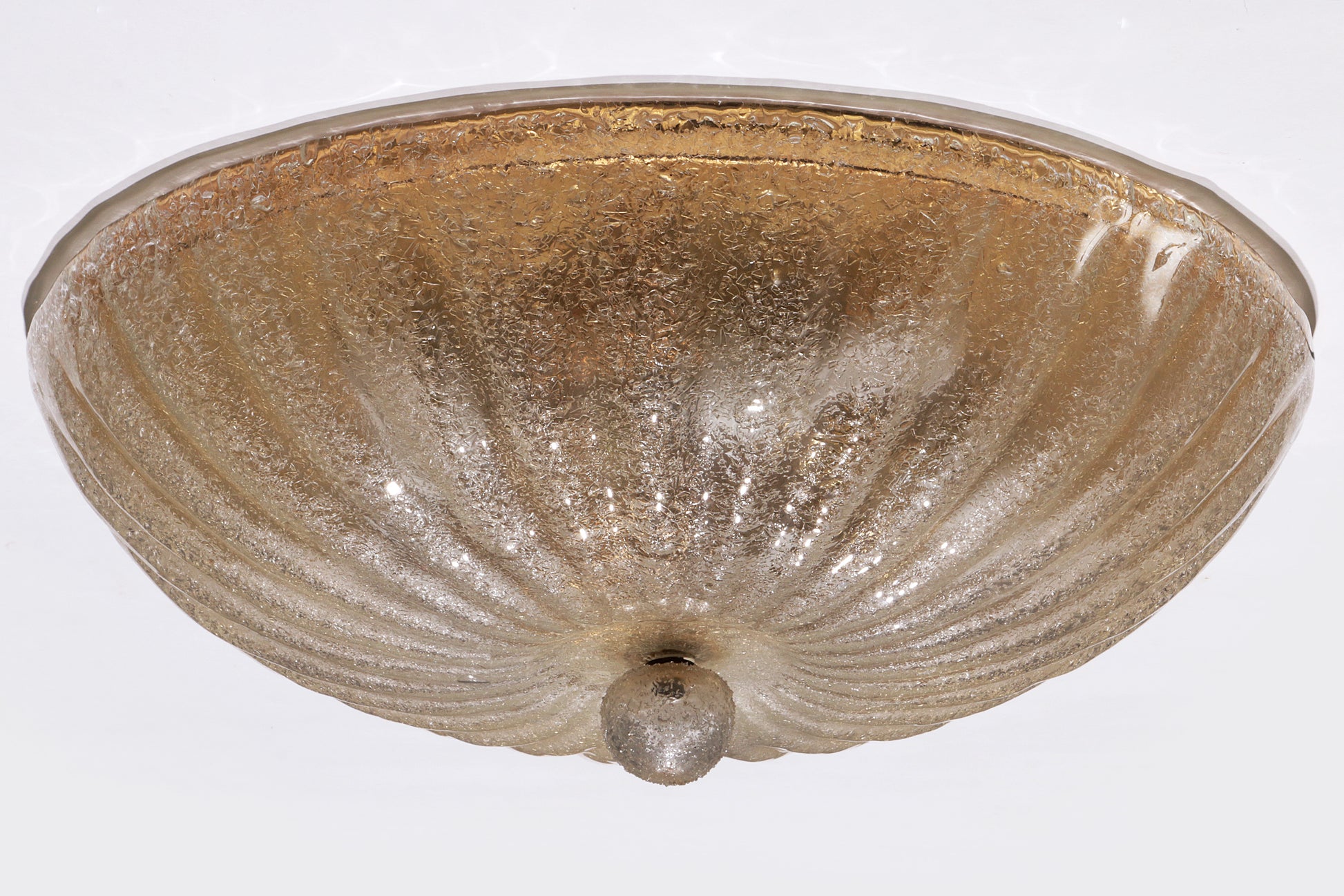 Italiaanse plafonnière van Muranoglas met gouden details