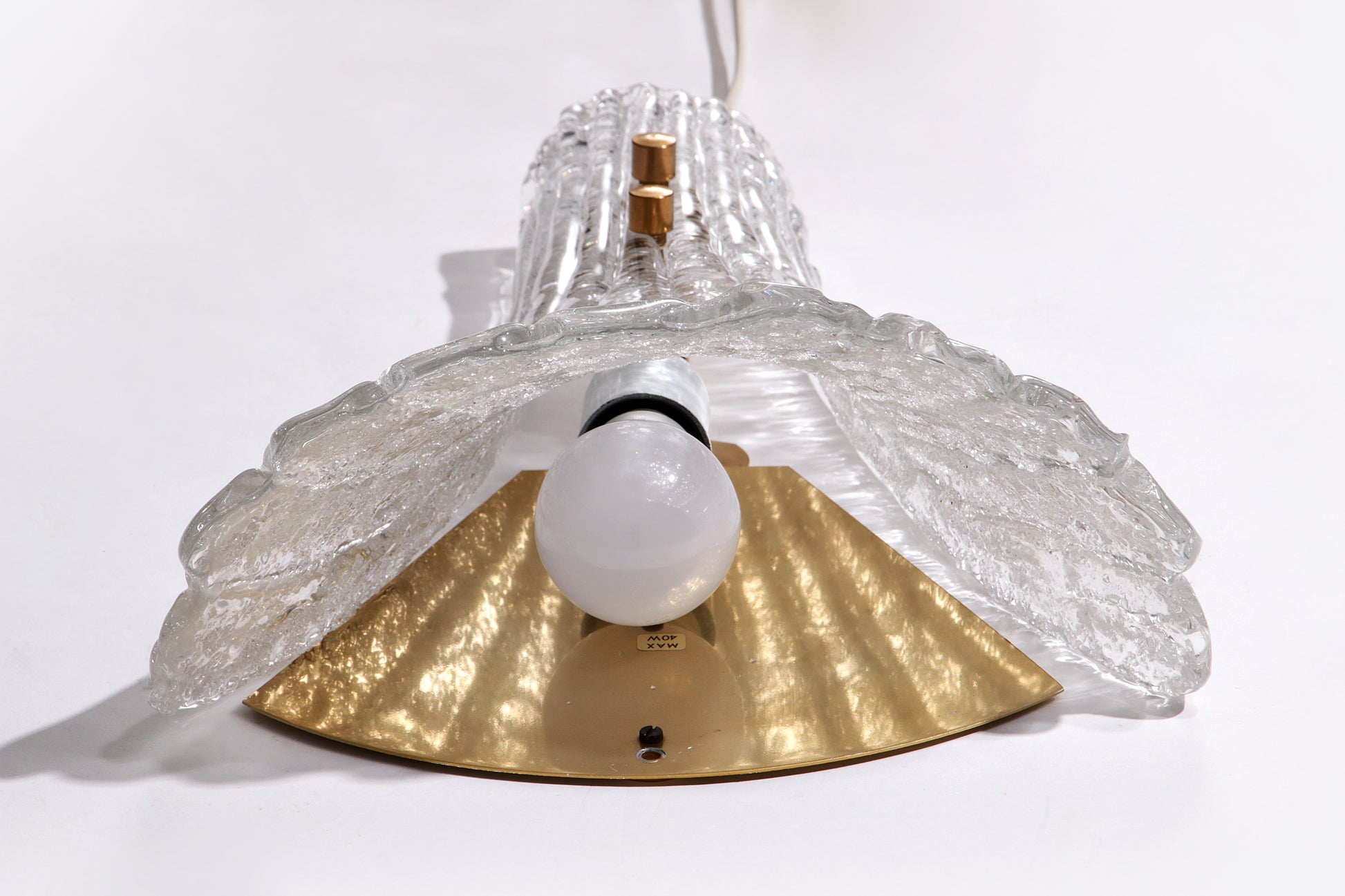 Design Wandlamp Carl Fagerlund groot model 36 cm,1960 Zweden.