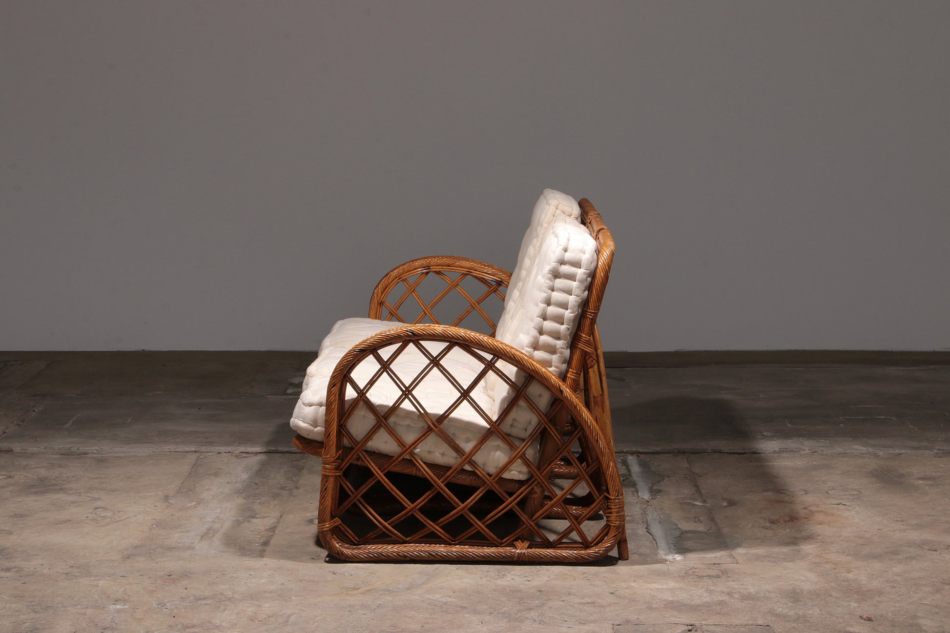 Vintage Franse Bamboe Lounge set,Paul Frankl style,1960