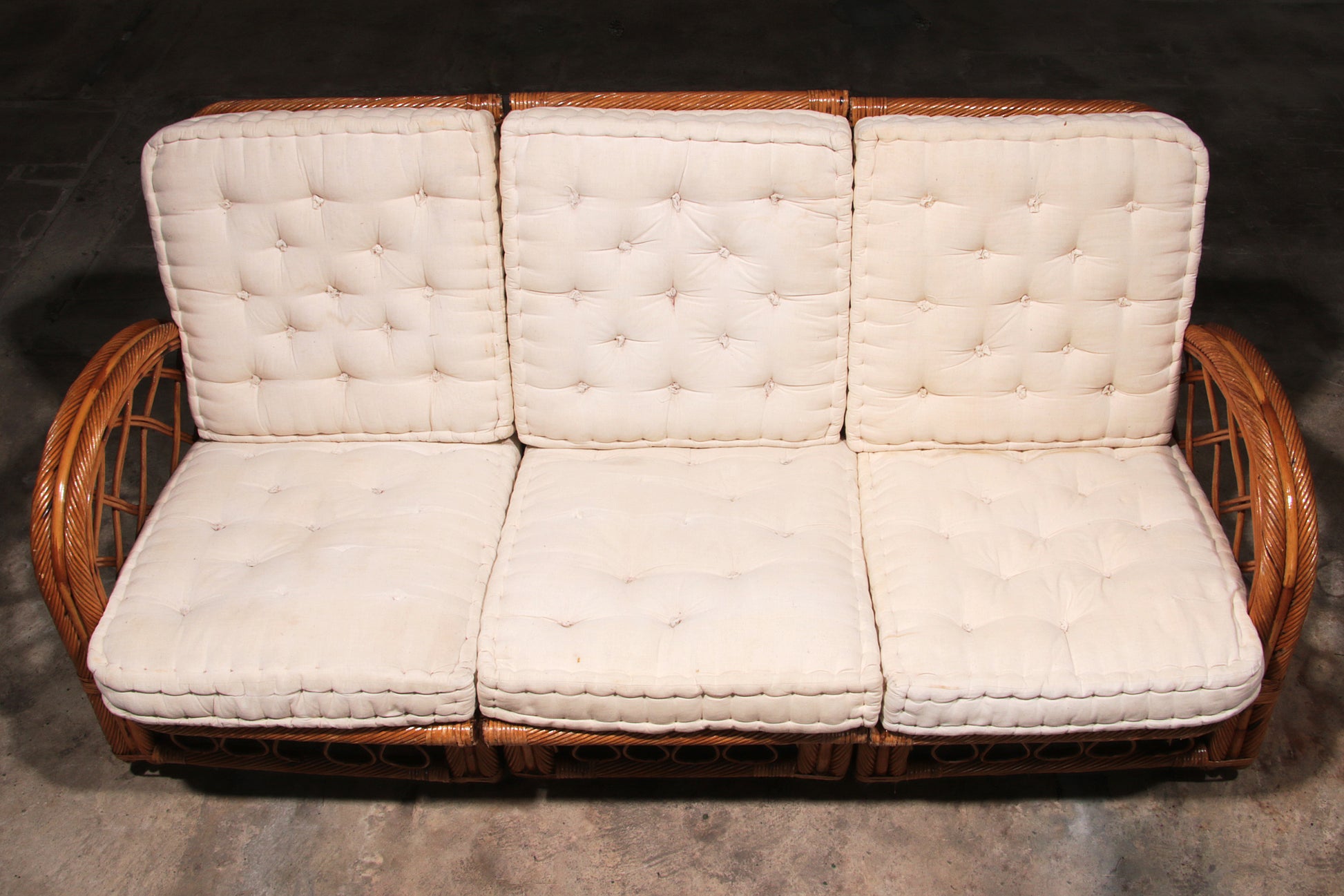 Vintage Franse Bamboe Lounge set,Paul Frankl style,1960