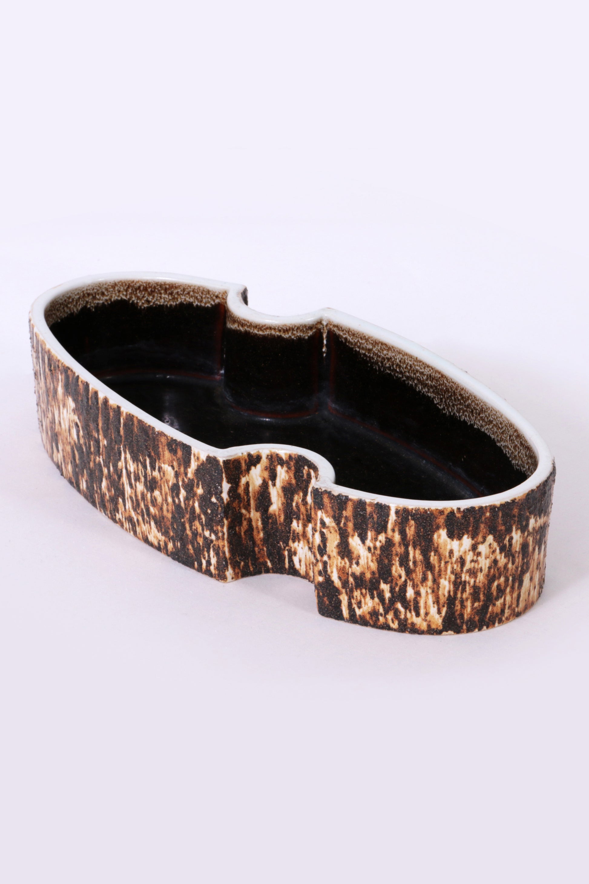 Yamasan Ikebana Bowl - Authentic 1960s Japanese Ceramic