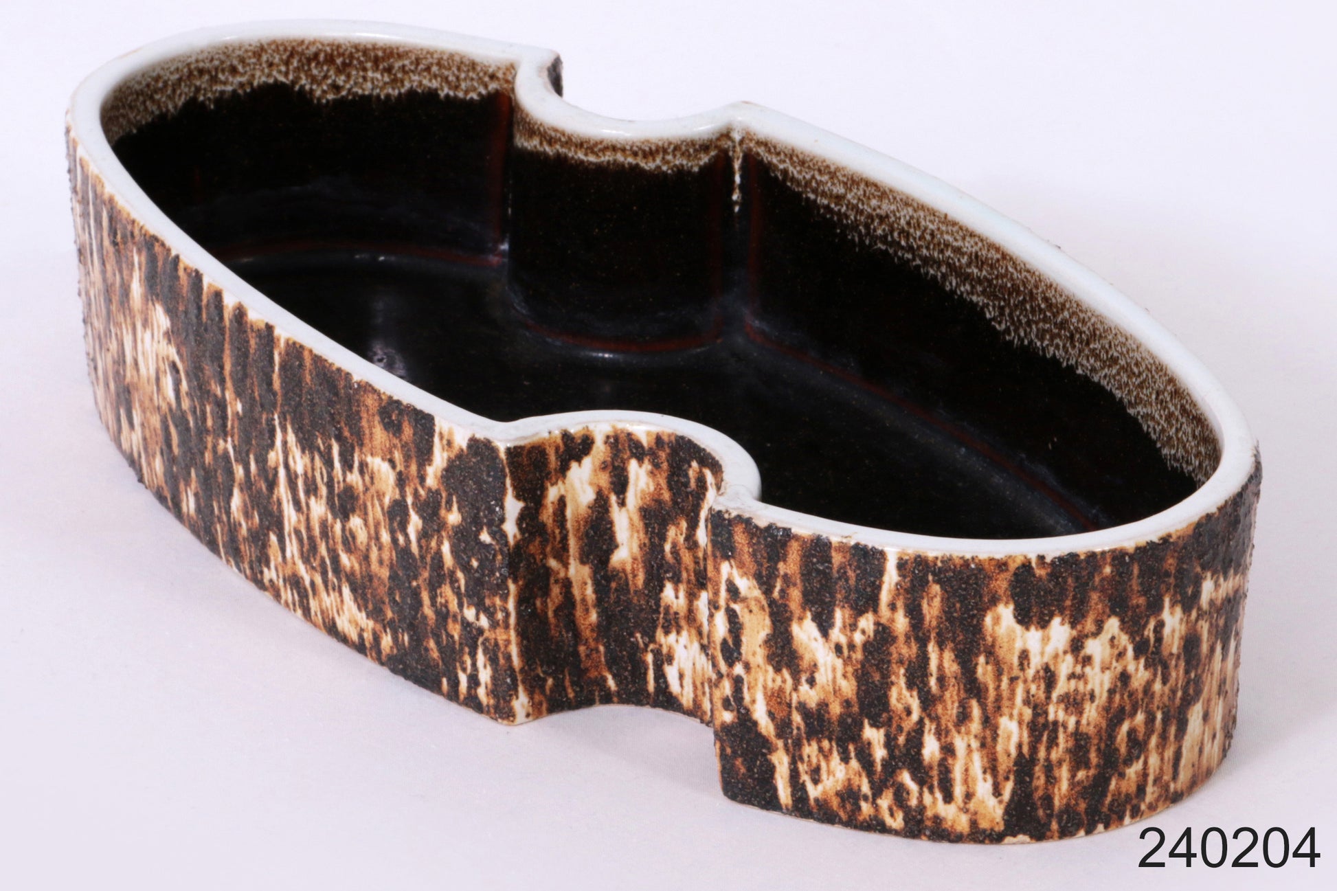 Yamasan Ikebana Bowl - Authentic 1960s Japanese Ceramic