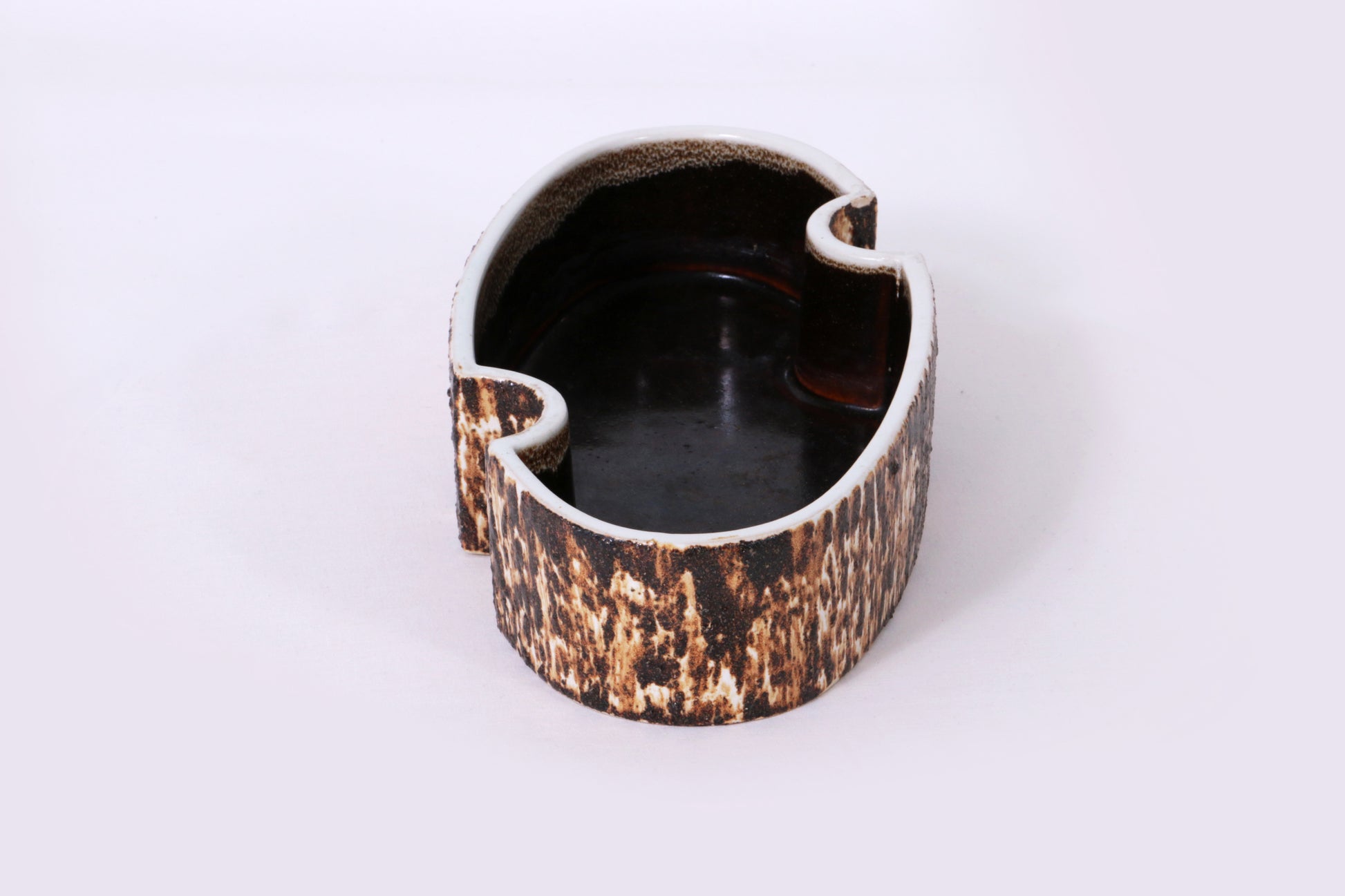 Yamasan Ikebana Bowl - Authentic 1960s Japanese Ceramic