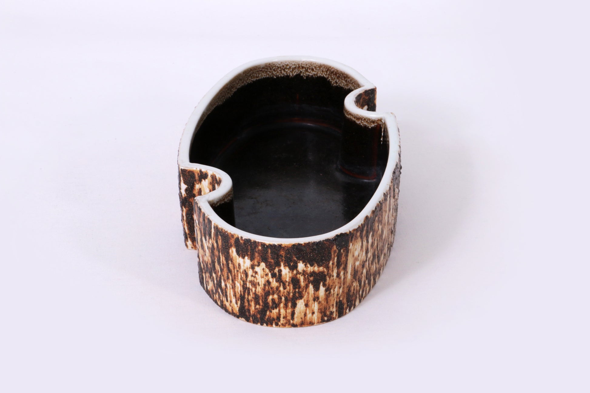 Yamasan Ikebana Bowl - Authentic 1960s Japanese Ceramic