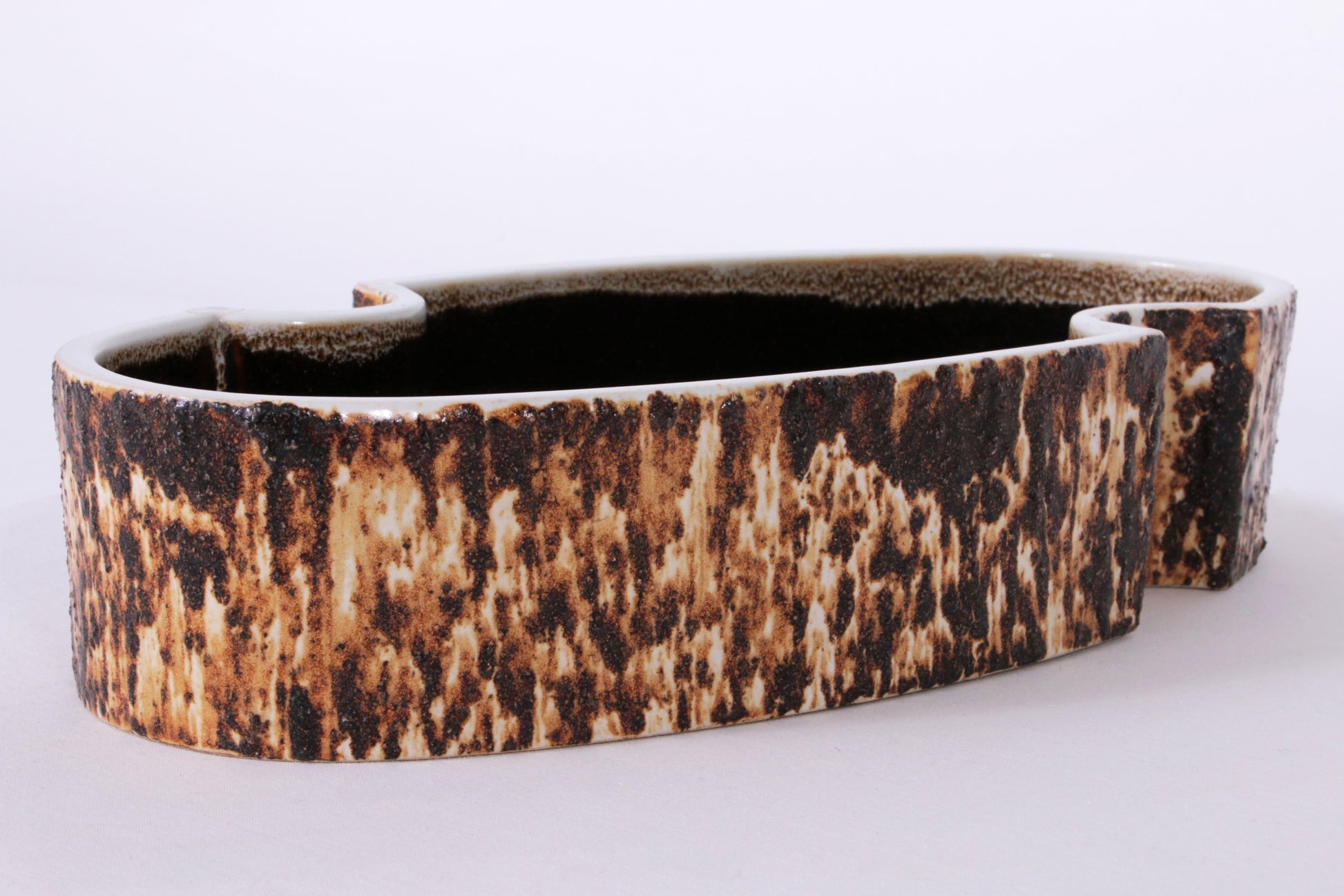 Yamasan Ikebana Bowl - Authentic 1960s Japanese Ceramic