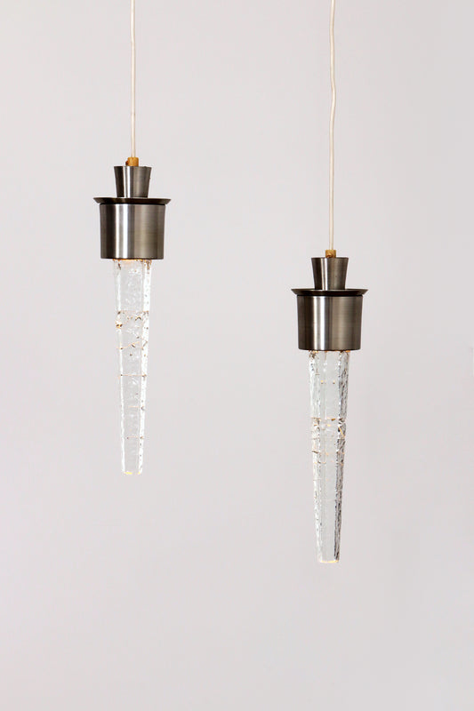 Orrefors "Istapper" Pendant Lamps
