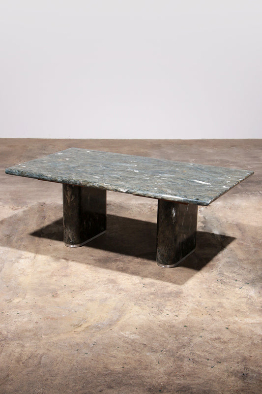 Vintage Italian Marble Coffee Table – Elegant Long Design
