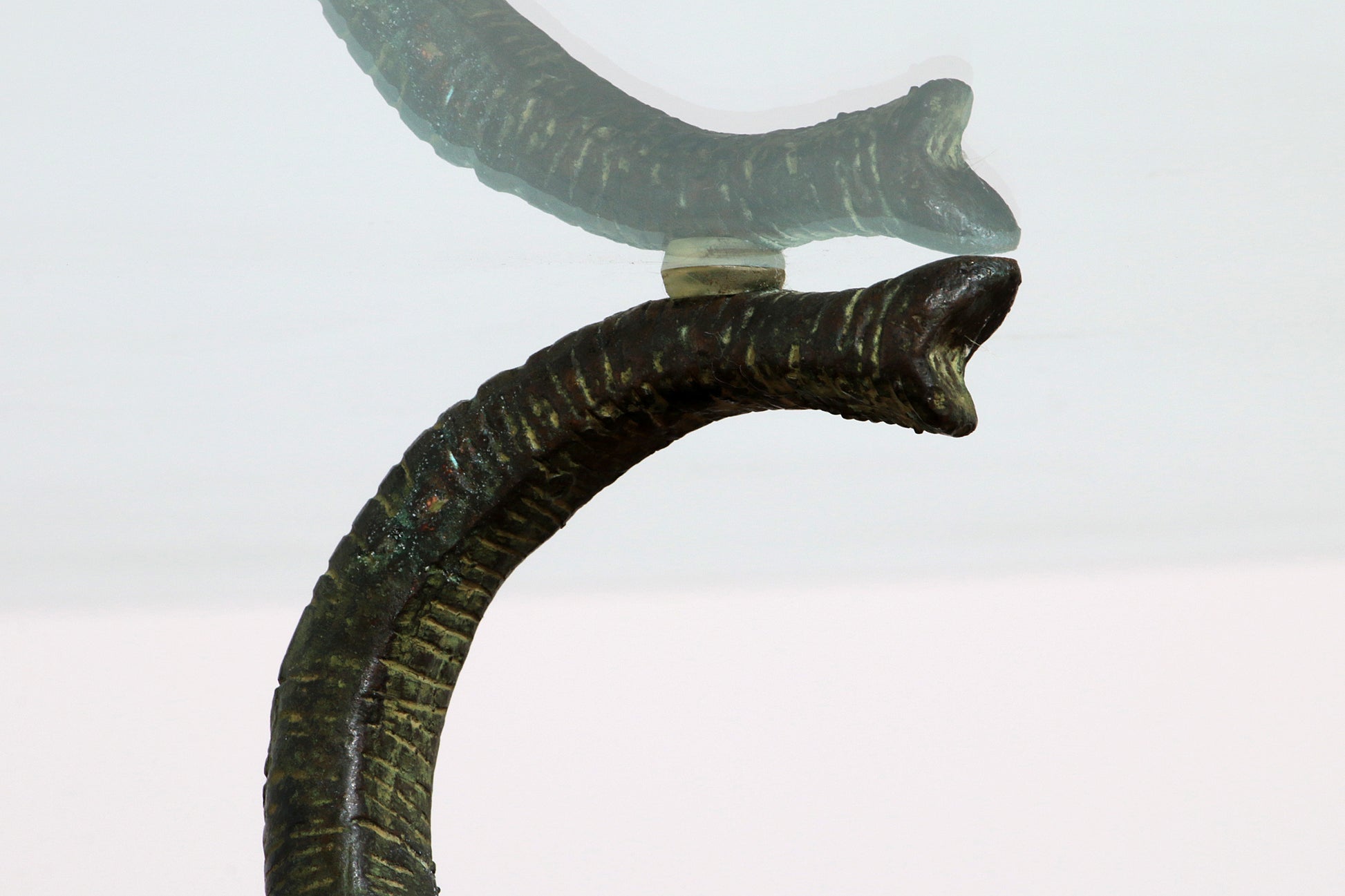 Exquisite 70s Bronze Elephant Table with Glass Top