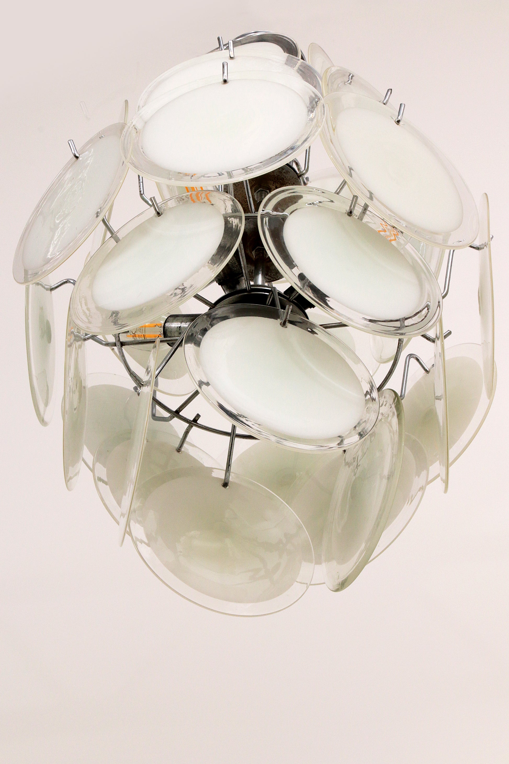 Vintage Italian Murano Glass Chandelier by Vistosi, 1960