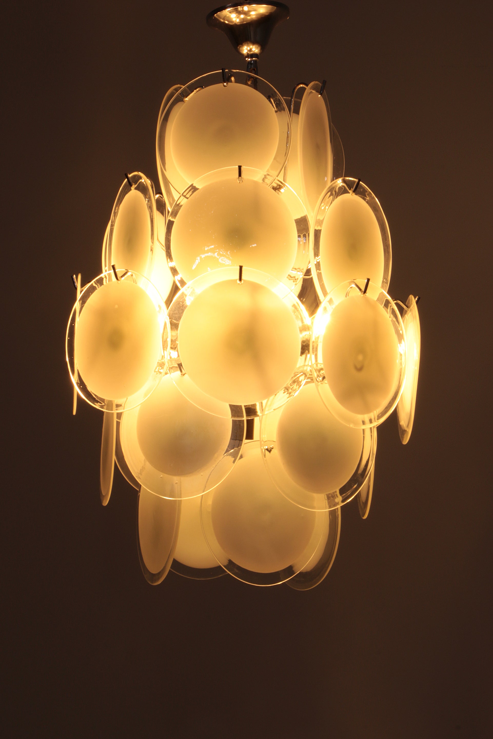 Vintage Italian Murano Glass Chandelier by Vistosi, 1960