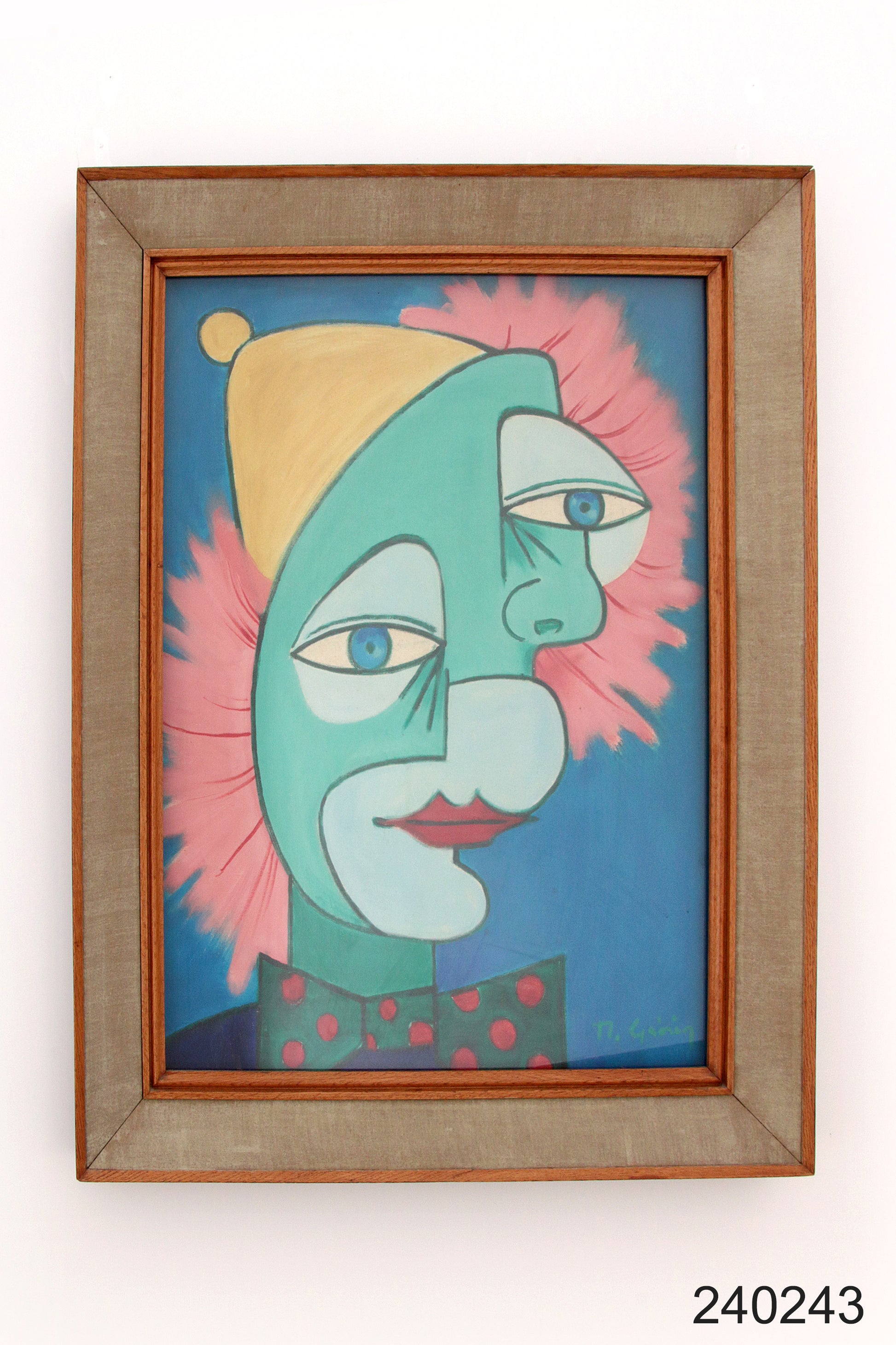 Painting The Two Faces by Michel Guérin (1940-2013)