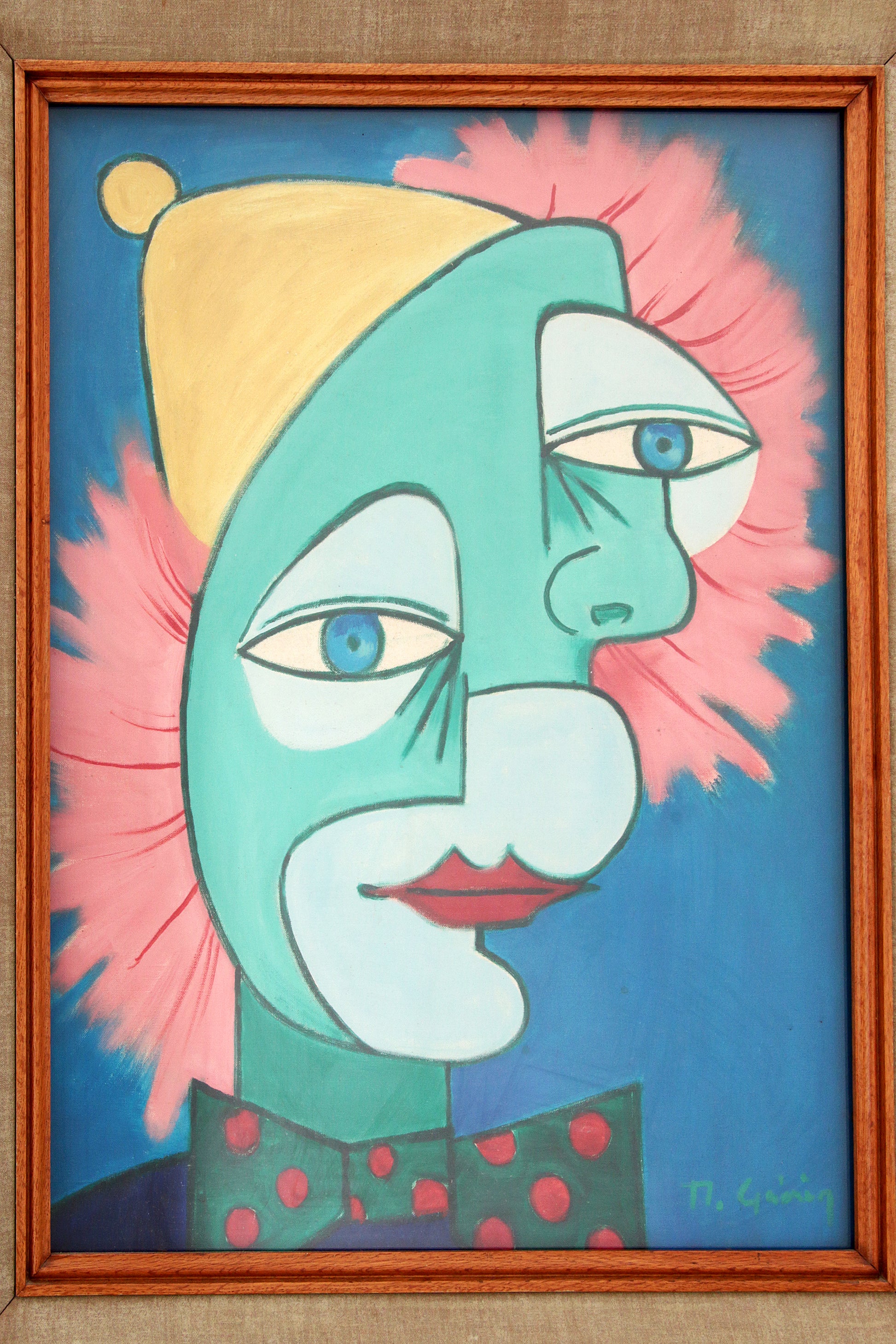 Painting The Two Faces by Michel Guérin (1940-2013)