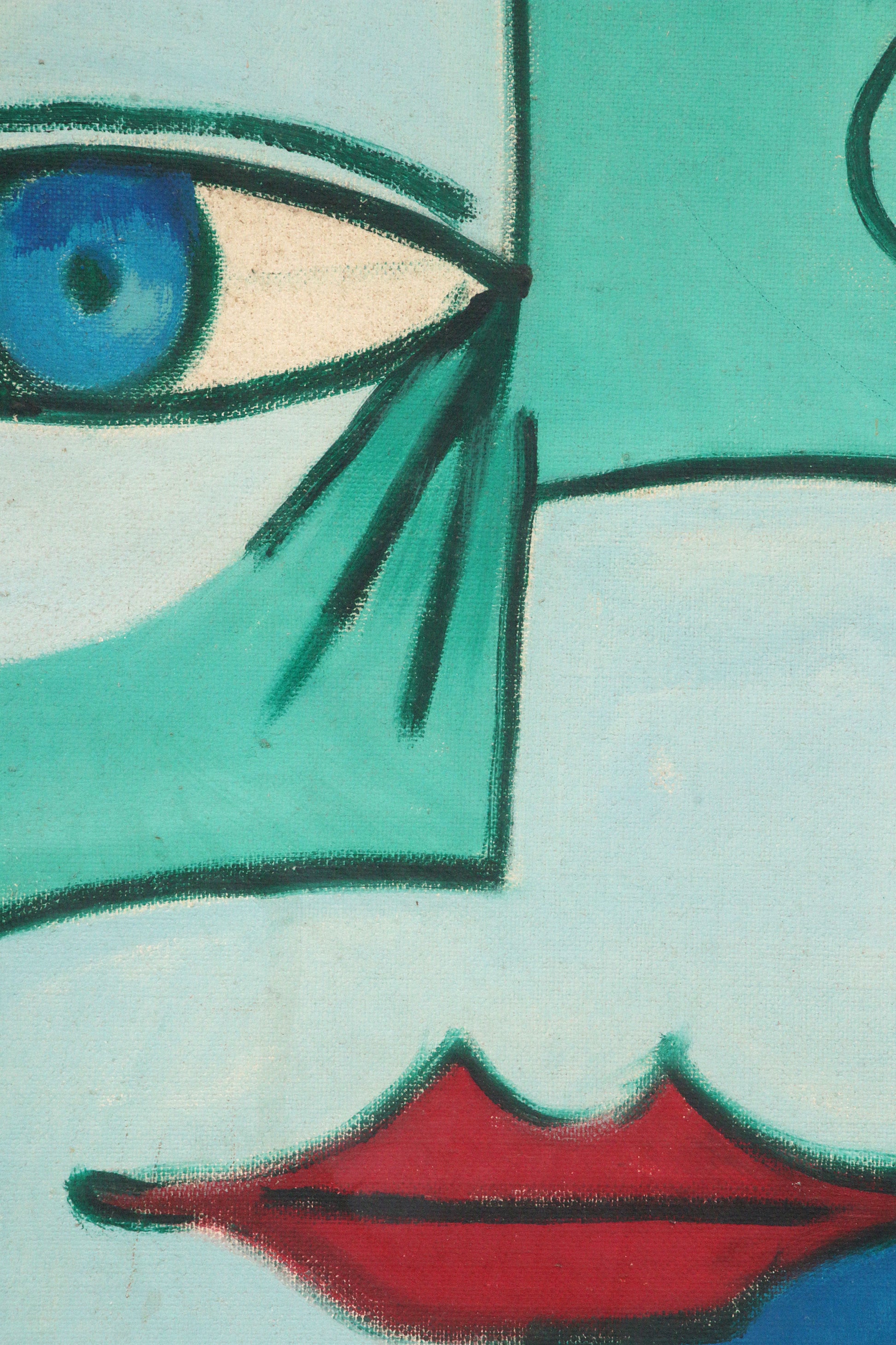 Painting The Two Faces by Michel Guérin (1940-2013)
