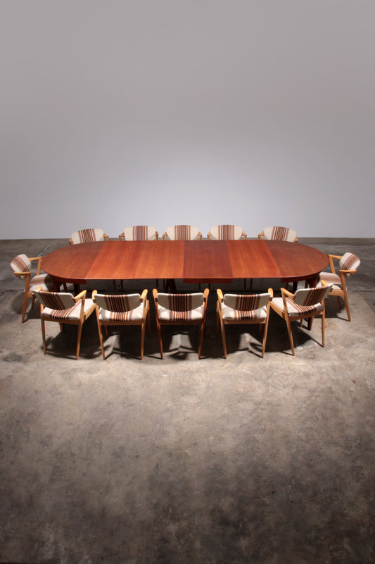 Teak Dining Table from the 1960s by Henning Kjærnulf Model 62