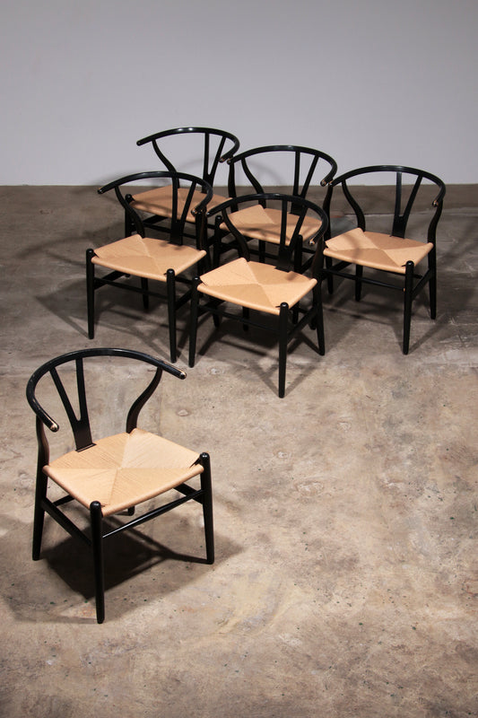 CH24 Wishbone Chairs by Hans J. Wegner for Carl Hansen, 1960,