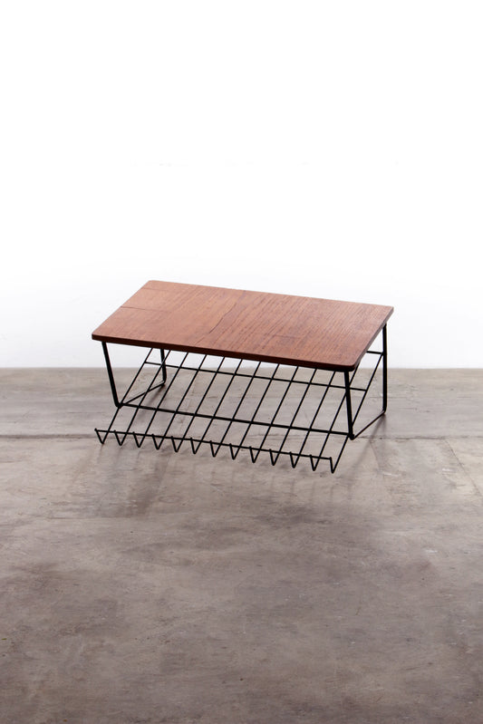 Vintage Warehouse Shelf made of Metal and Wood, 1960s