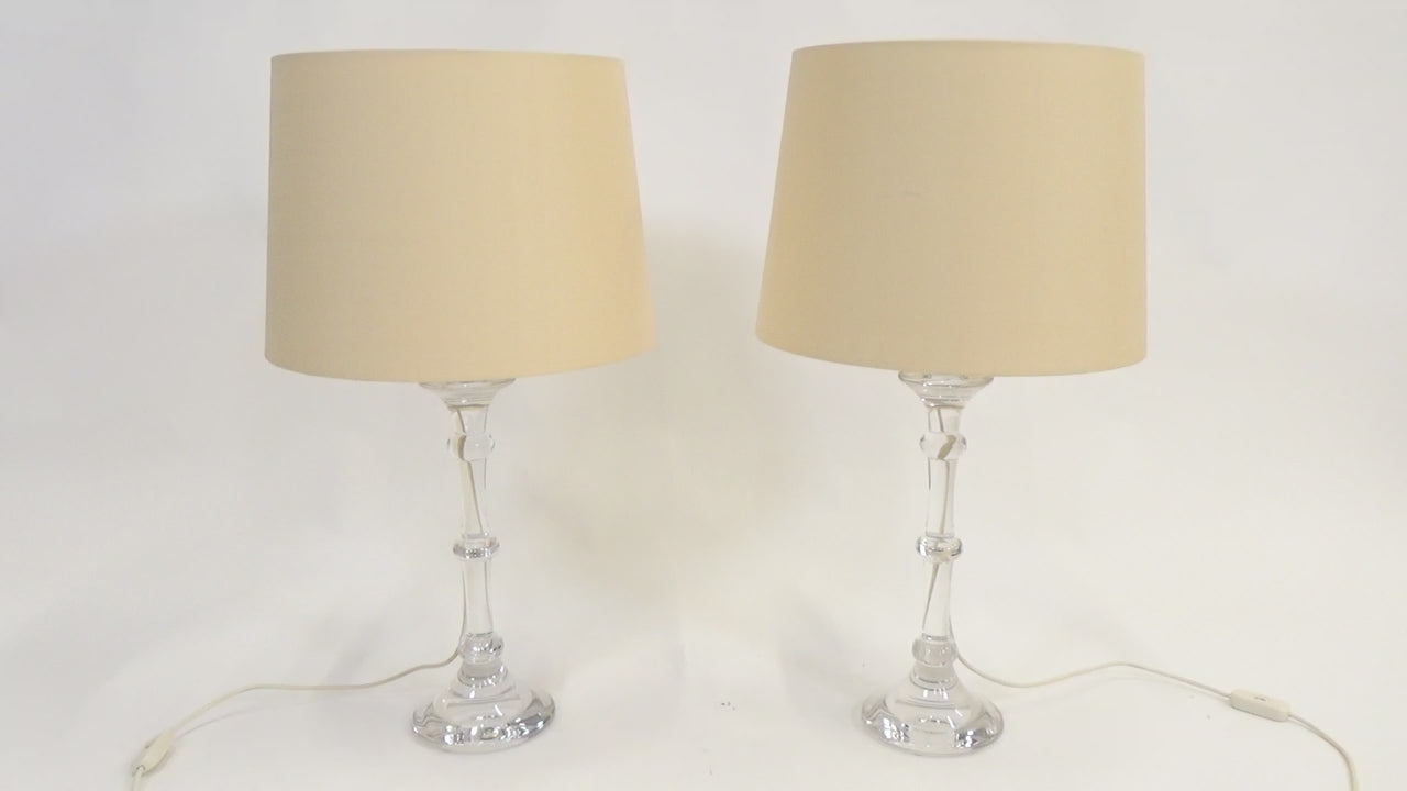 Mondgeblazen Designlampenset met Crème Lampenkappen van Ingo Maurer
