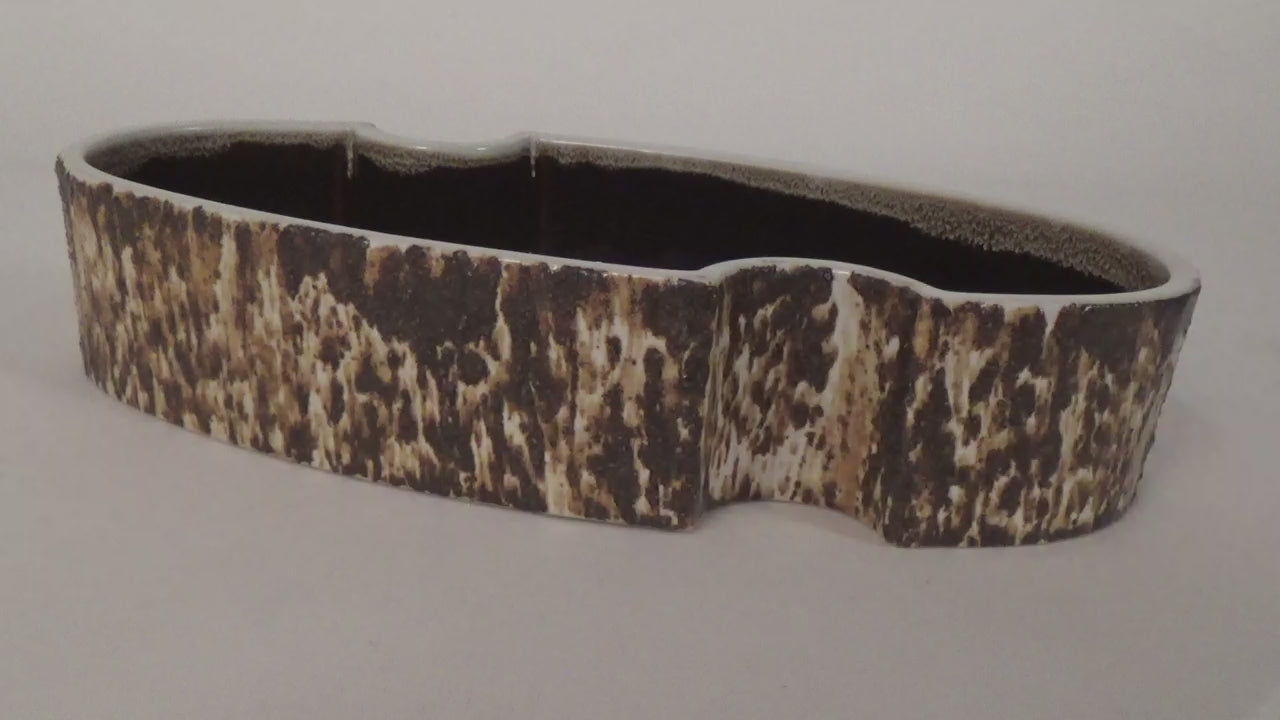 Yamasan Ikebana Bowl - Authentic 1960s Japanese Ceramic