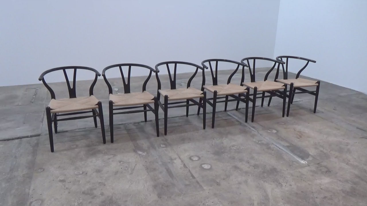 CH24 Wishbone Chairs by Hans J. Wegner for Carl Hansen, 1960,