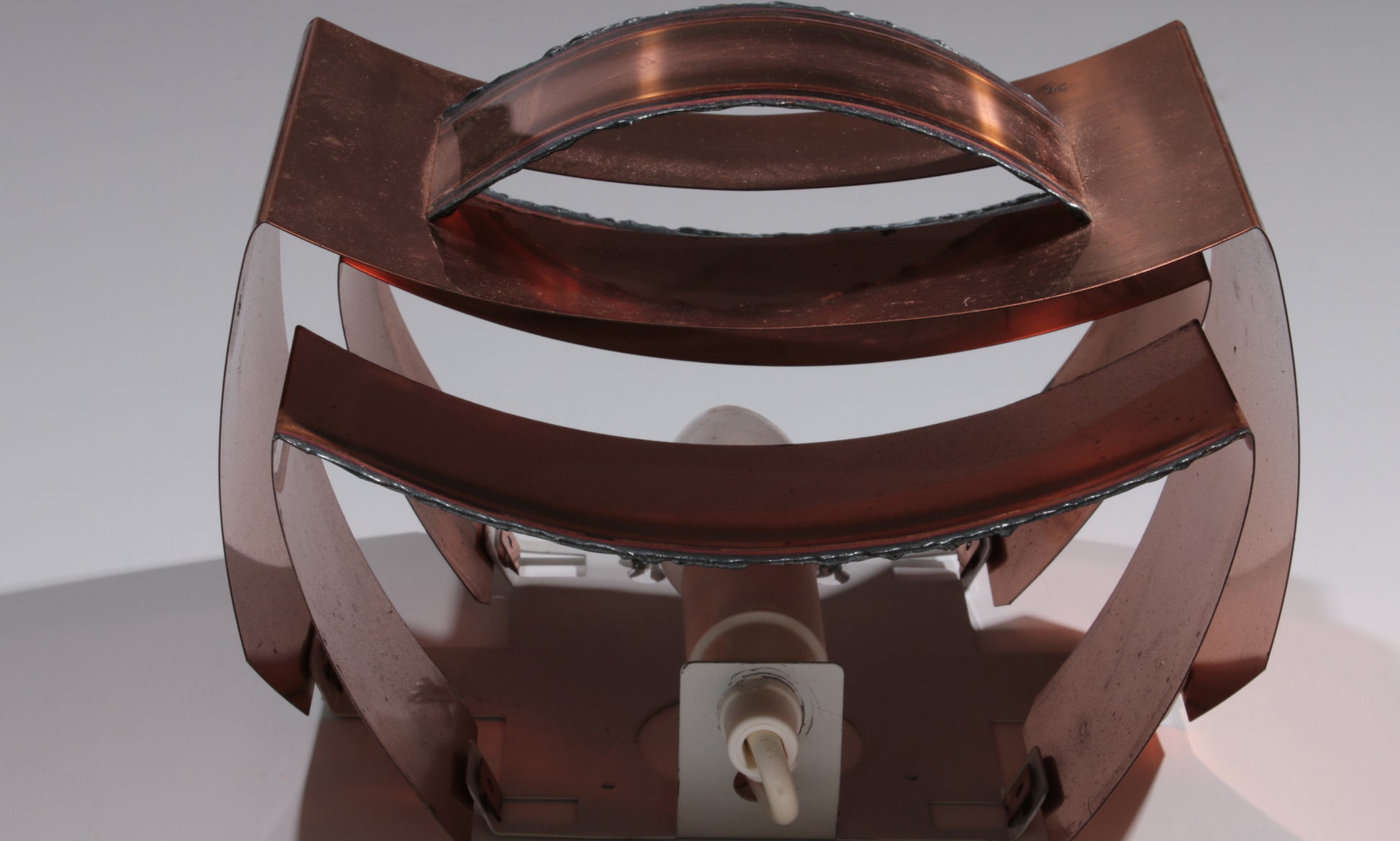 Set of 3 wall lamps Svend Aage Holm Sørensen brutalist and copper,1960