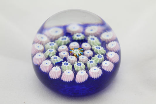 John Deacons SCOTLAND Bunch of Flowers Millefiori Magnum Paperweight