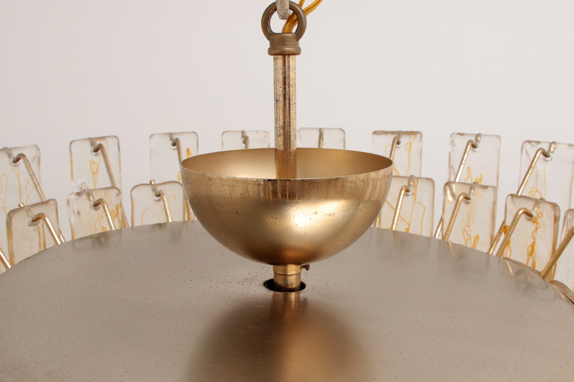 Jaren70 Grote Murano glas hanglamp van Mazzega,Italie