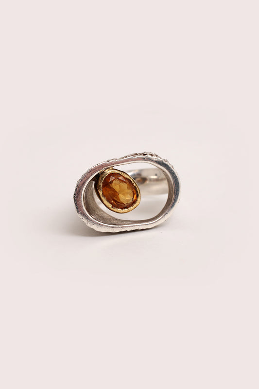 Zilveren ring hand gesmeed Alexander van den Hoven,Nederland