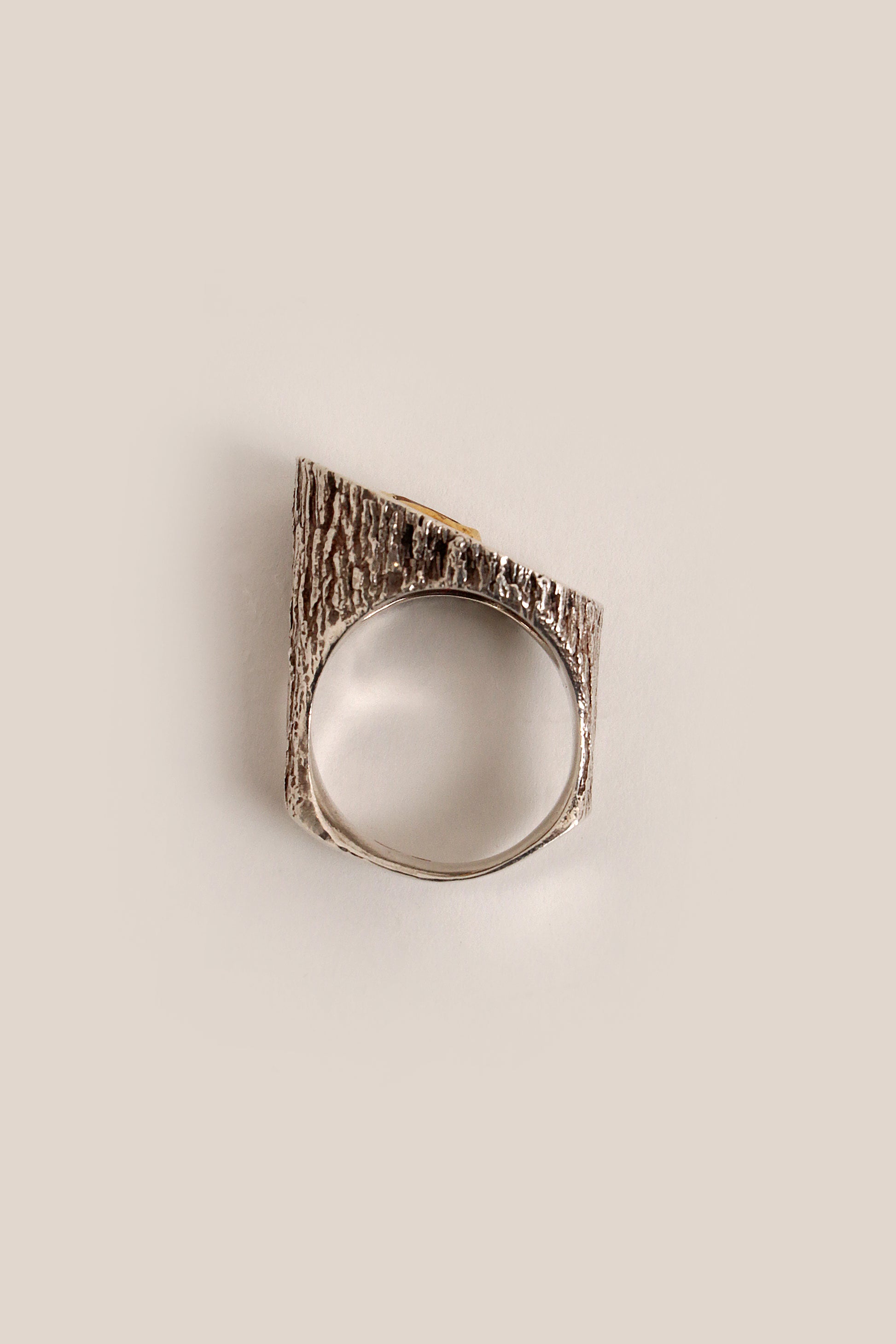 Zilveren ring hand gesmeed Alexander van den Hoven,Nederland